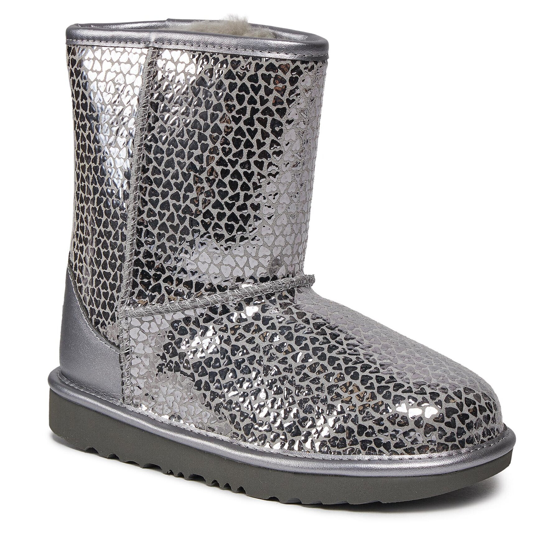 Ugg Апрески Classic II Gel Hearts 1151613K Сребрист - Pepit.bg