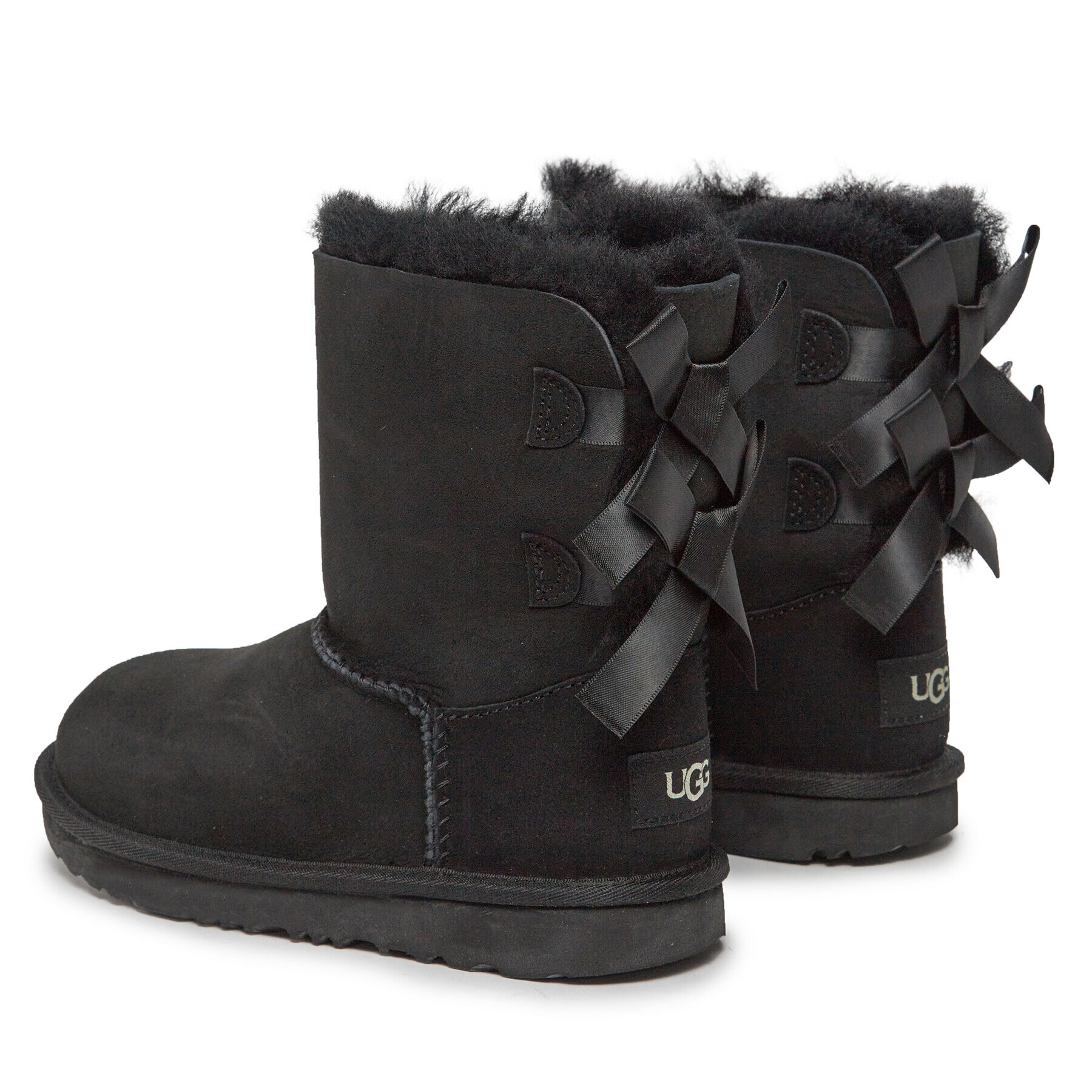 Ugg Апрески K Bailey Bow II 1017394K Черен - Pepit.bg