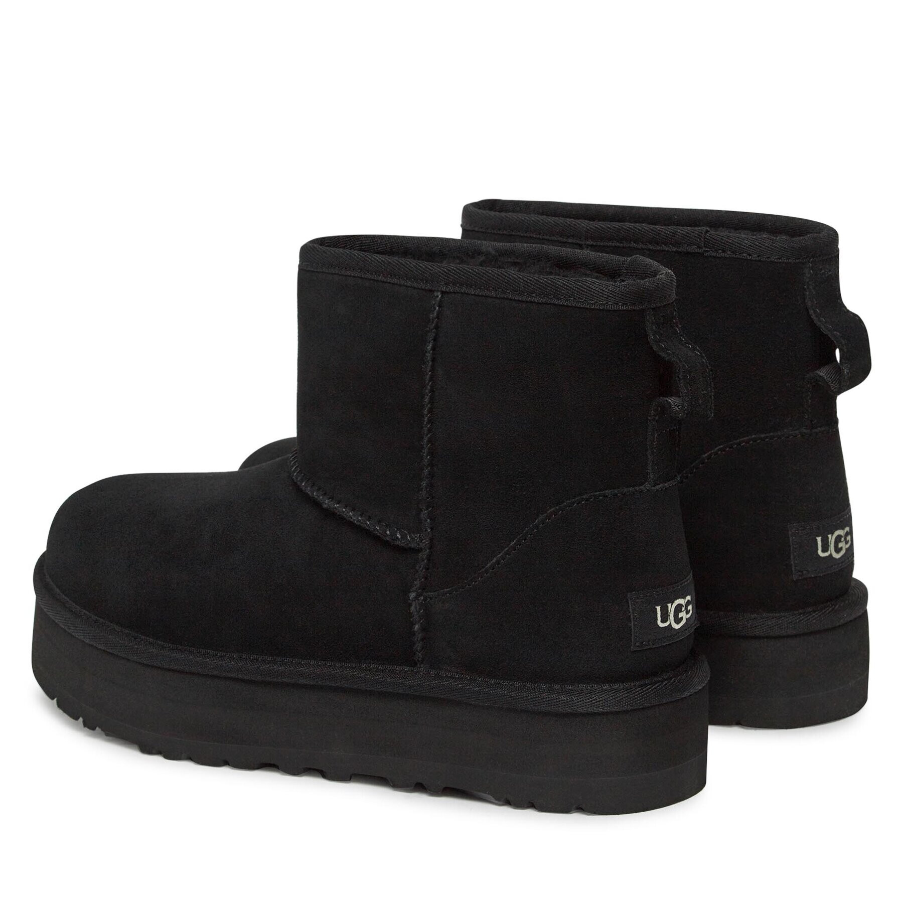 Ugg Апрески Kids' Classic Mini Platform 1143700K Черен - Pepit.bg