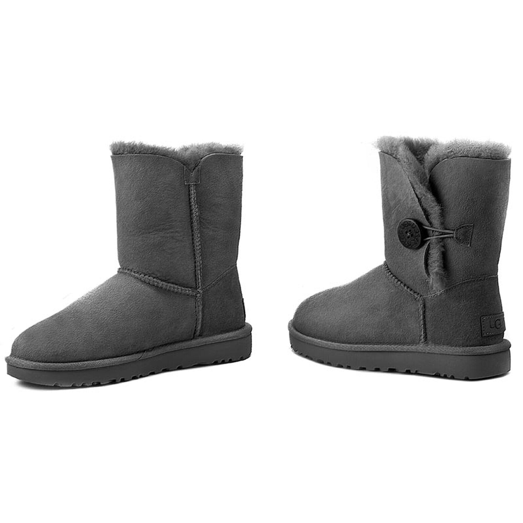 Ugg Апрески W Bailey Button II 1016226 Сив - Pepit.bg