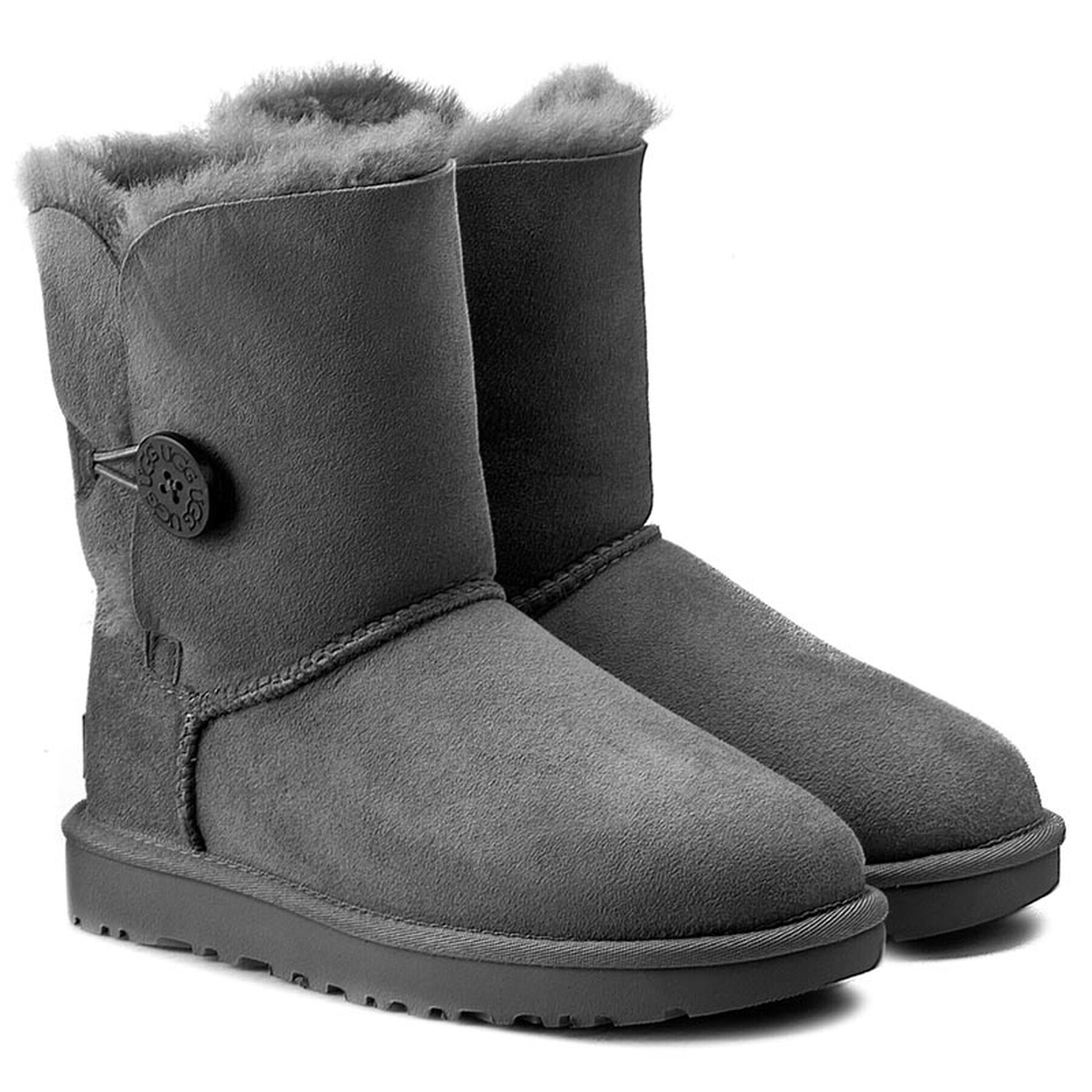 Ugg Апрески W Bailey Button II 1016226 Сив - Pepit.bg