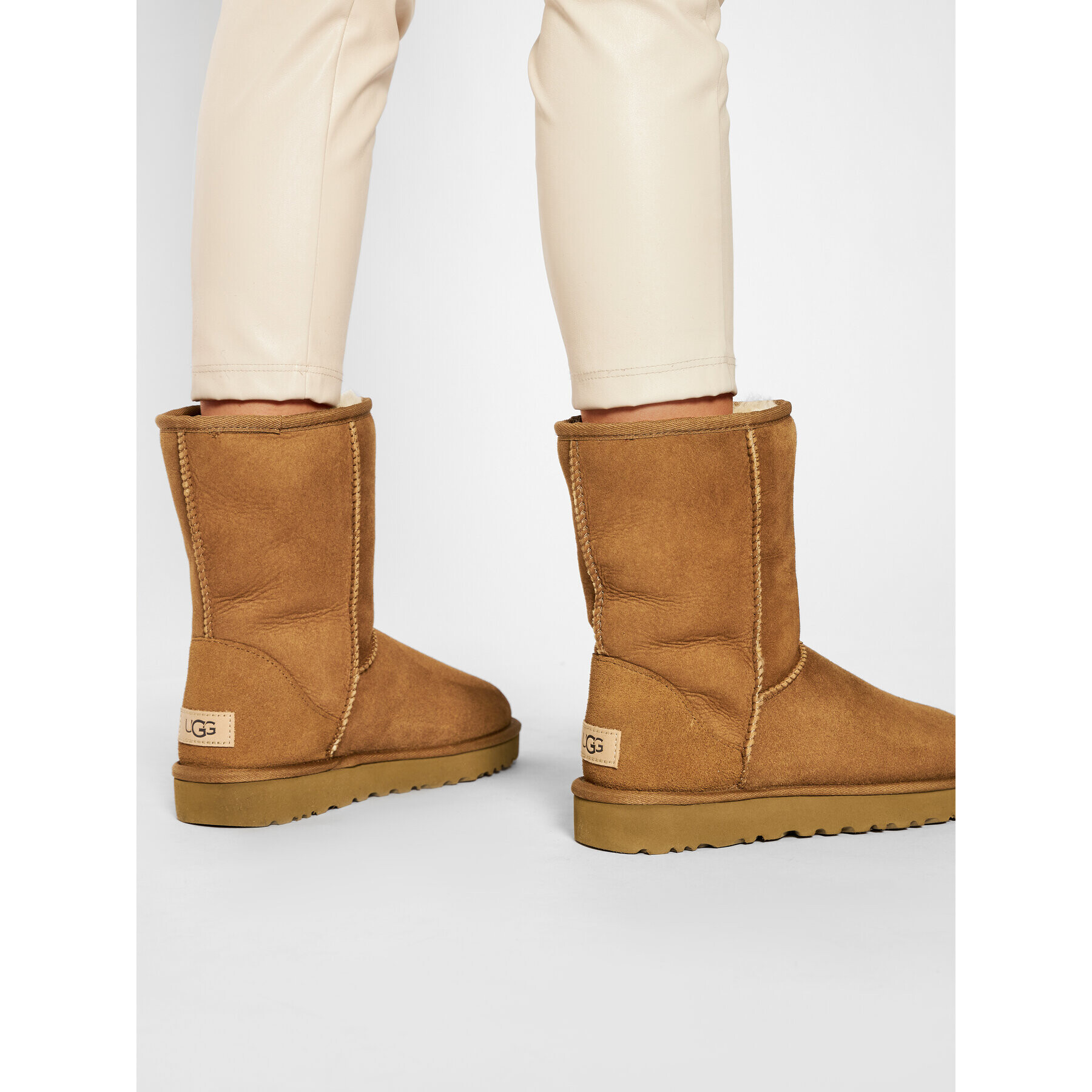 Ugg Апрески W Classic Short II 1016223 Кафяв - Pepit.bg