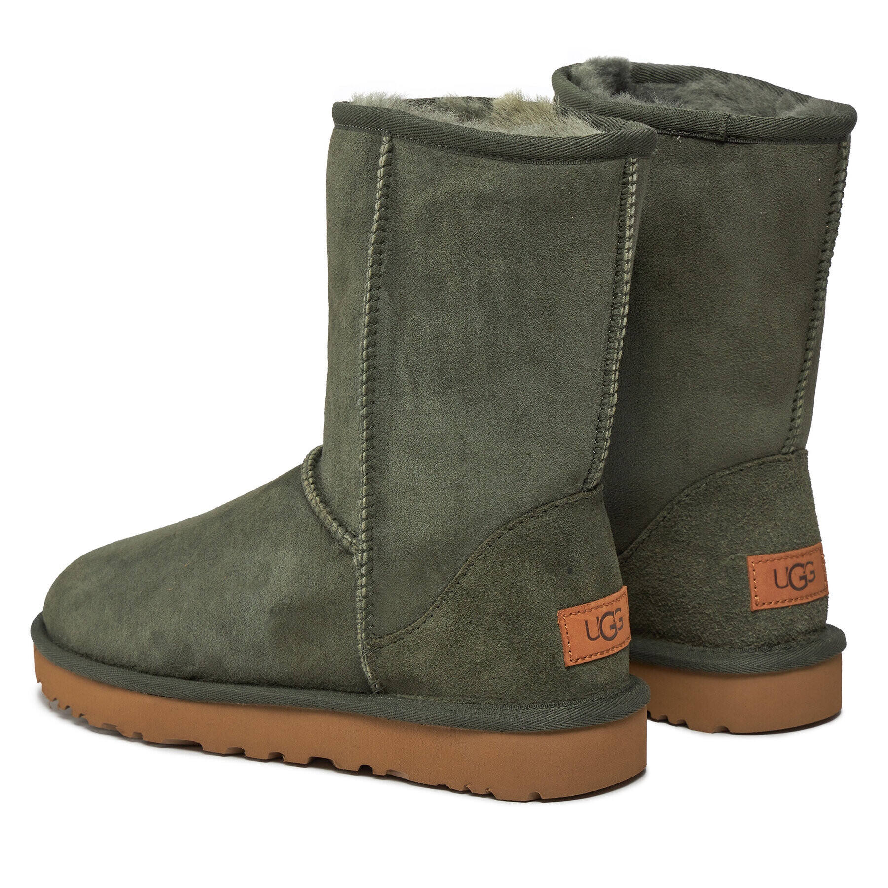 Ugg Апрески W Classic Short II 1016223 Зелен - Pepit.bg