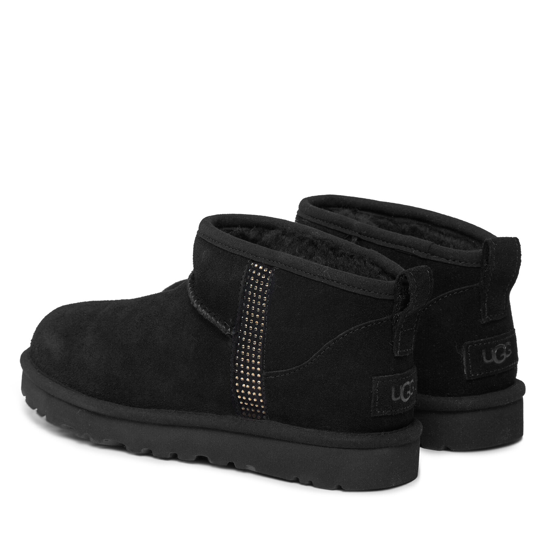 Ugg Апрески W Classic Ultra Mini Bling 1153777 Черен - Pepit.bg