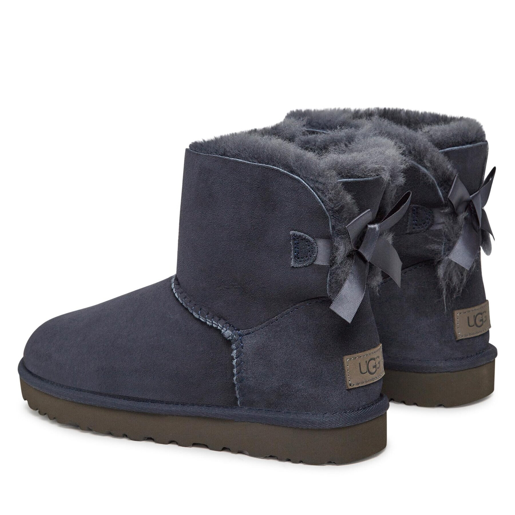 Ugg Апрески W Mini Bailey Bow II 1016501 Тъмносин - Pepit.bg