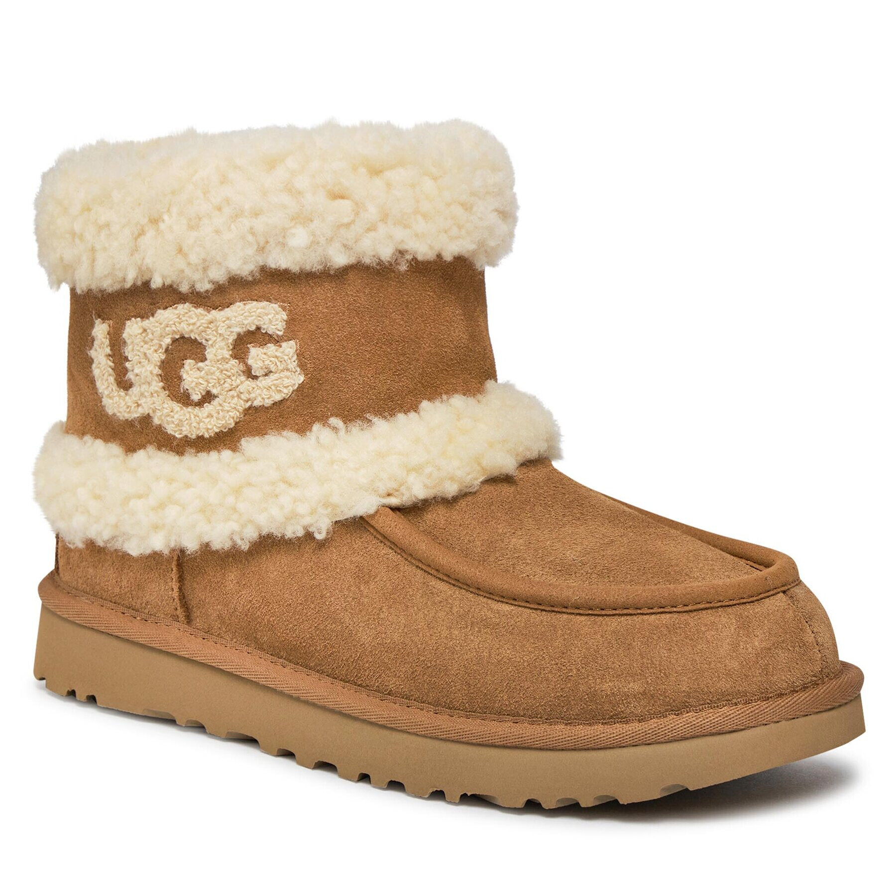 Ugg Апрески W Ultra Mini Fluff 1145410 Кафяв - Pepit.bg