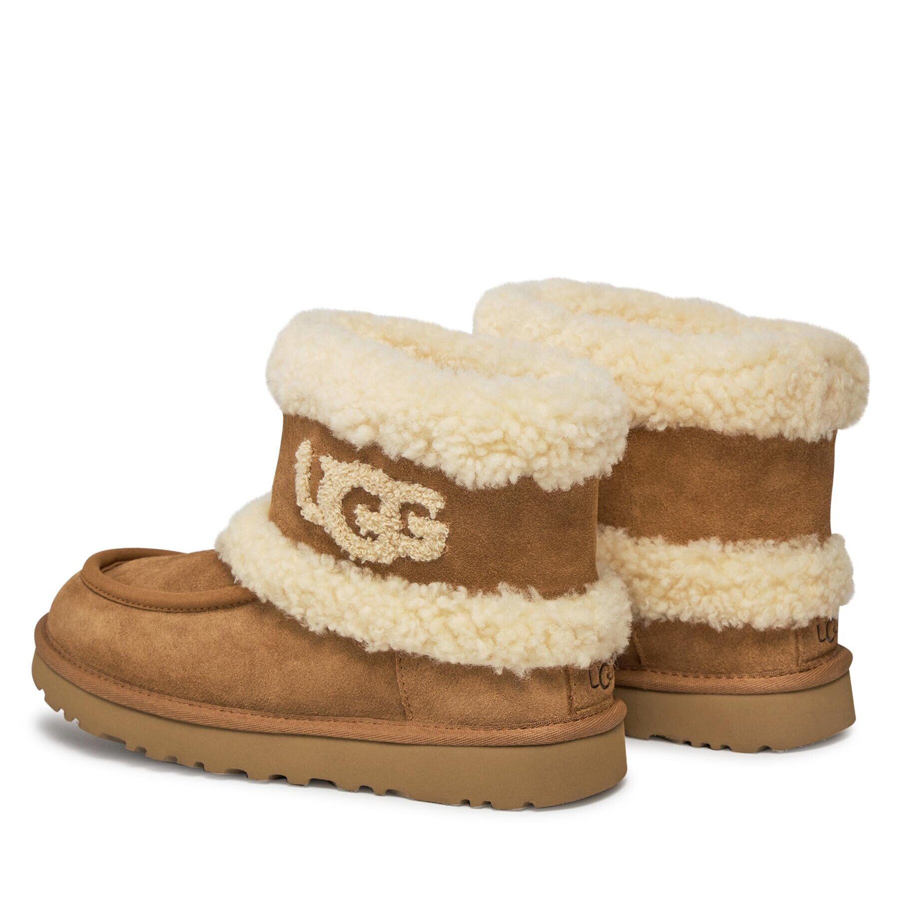 Ugg Апрески W Ultra Mini Fluff 1145410 Кафяв - Pepit.bg