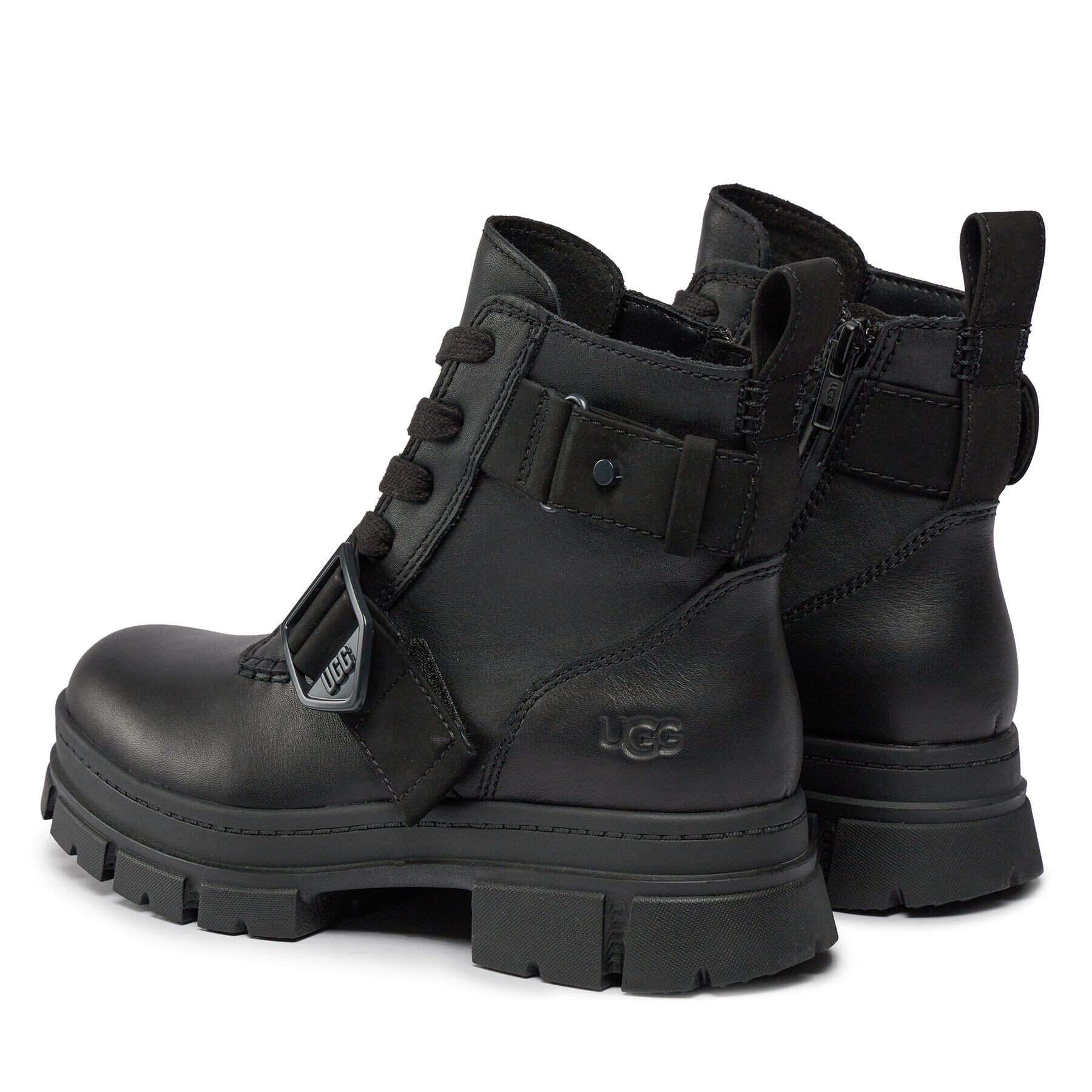 Ugg Боти W Ashton Lace Up 1130518 Черен - Pepit.bg