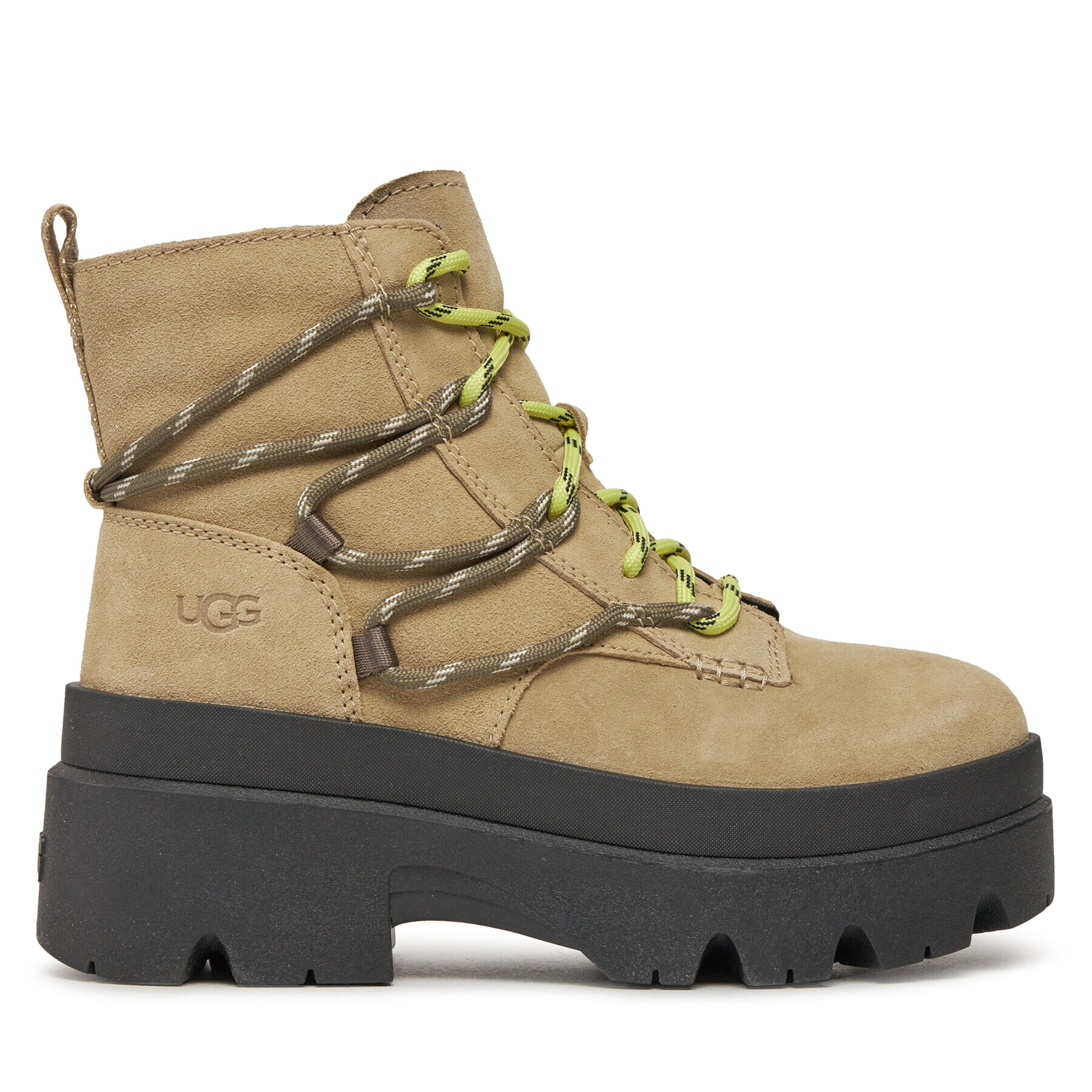 Ugg Боти W Brisbane Lace Up 1143841 Бежов - Pepit.bg