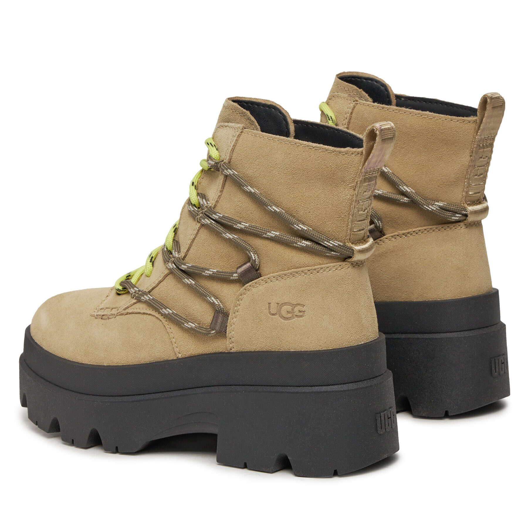 Ugg Боти W Brisbane Lace Up 1143841 Бежов - Pepit.bg