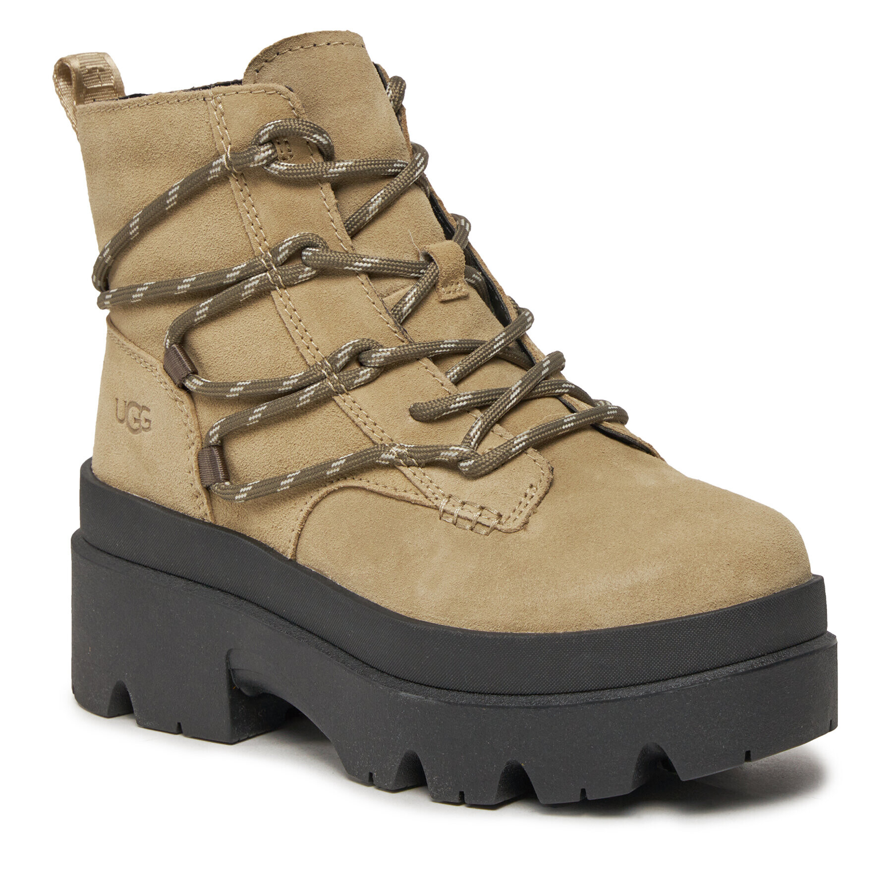 Ugg Боти W Brisbane Lace Up 1143841 Бежов - Pepit.bg