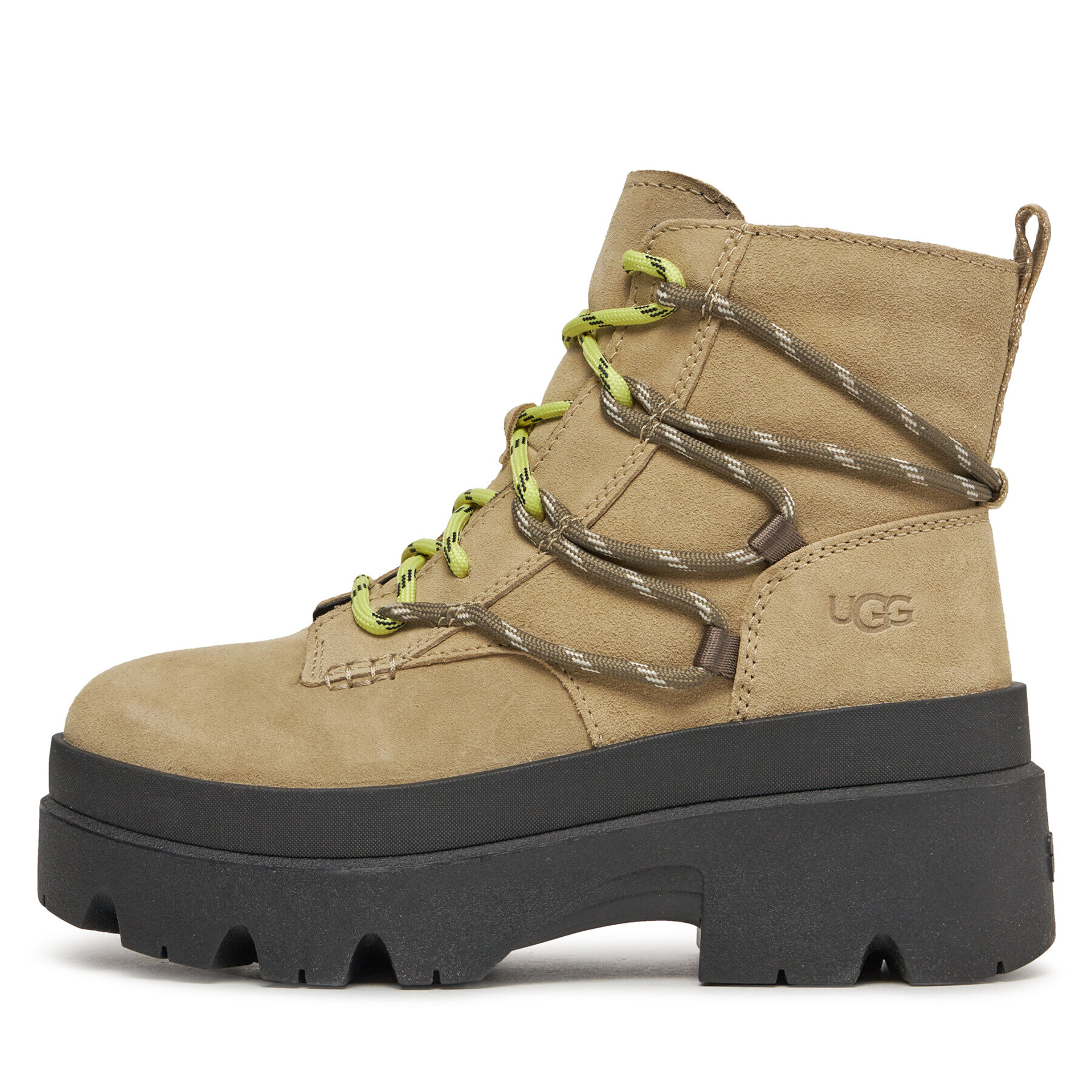 Ugg Боти W Brisbane Lace Up 1143841 Бежов - Pepit.bg