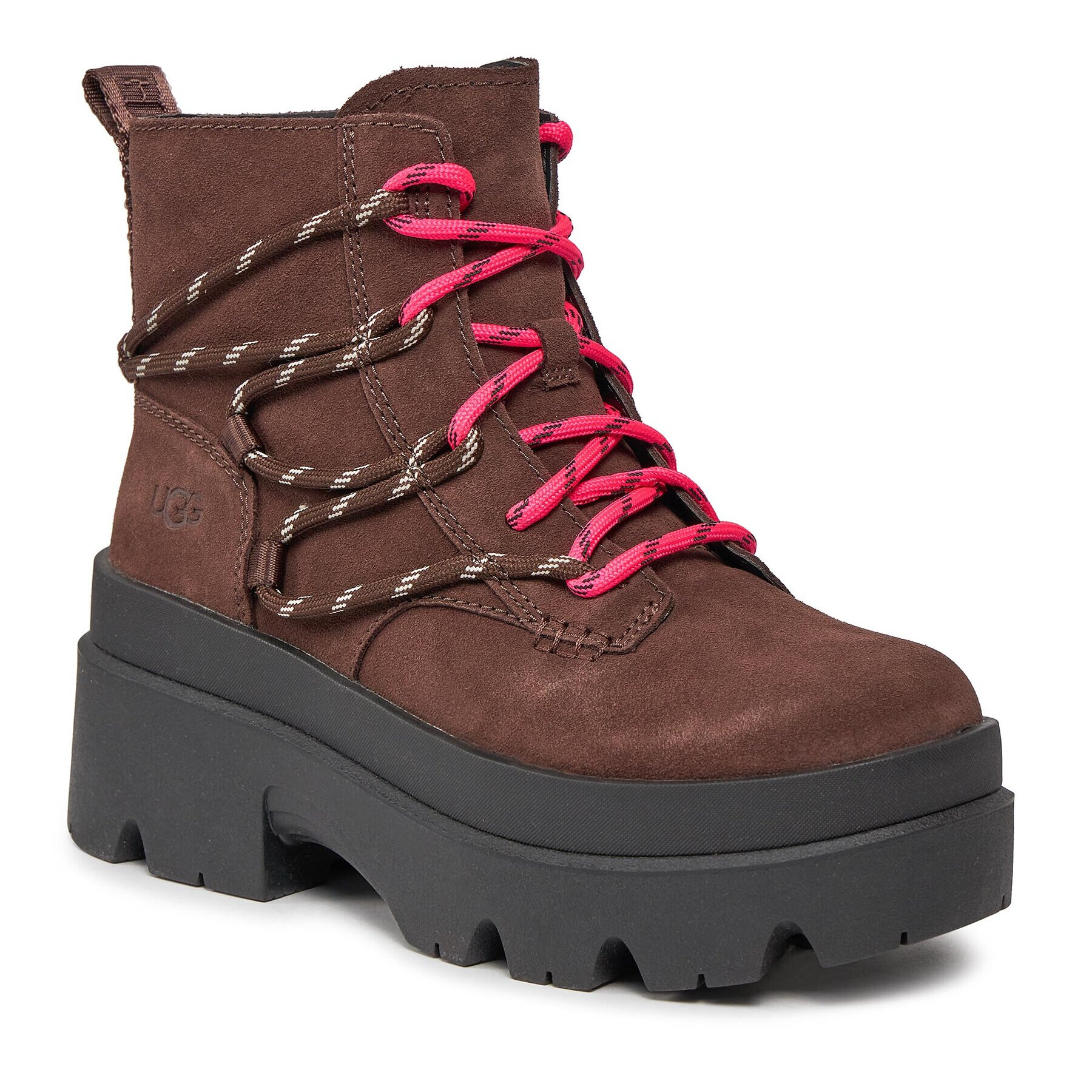 Ugg Туристически oбувки W Brisbane Lace Up 1143841 Кафяв - Pepit.bg