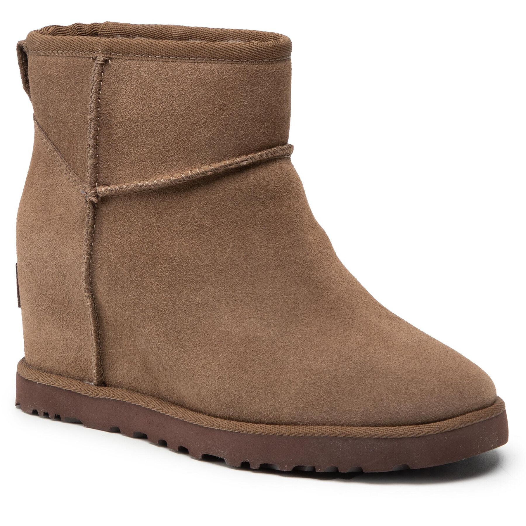 Ugg Боти W Classic Femme Mini 1104609 Кафяв - Pepit.bg