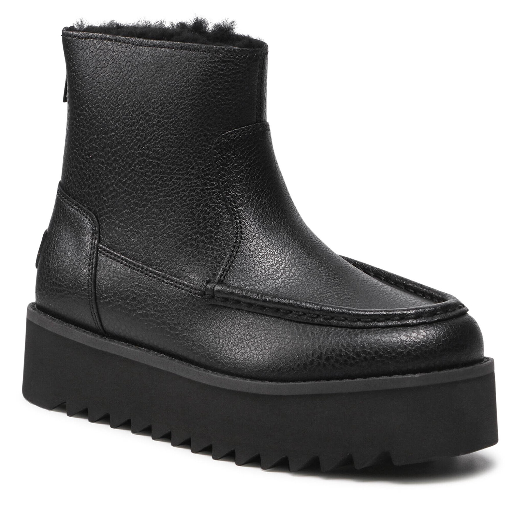 Ugg Боти W Classic Rising Heel-Zip 1121632 Черен - Pepit.bg