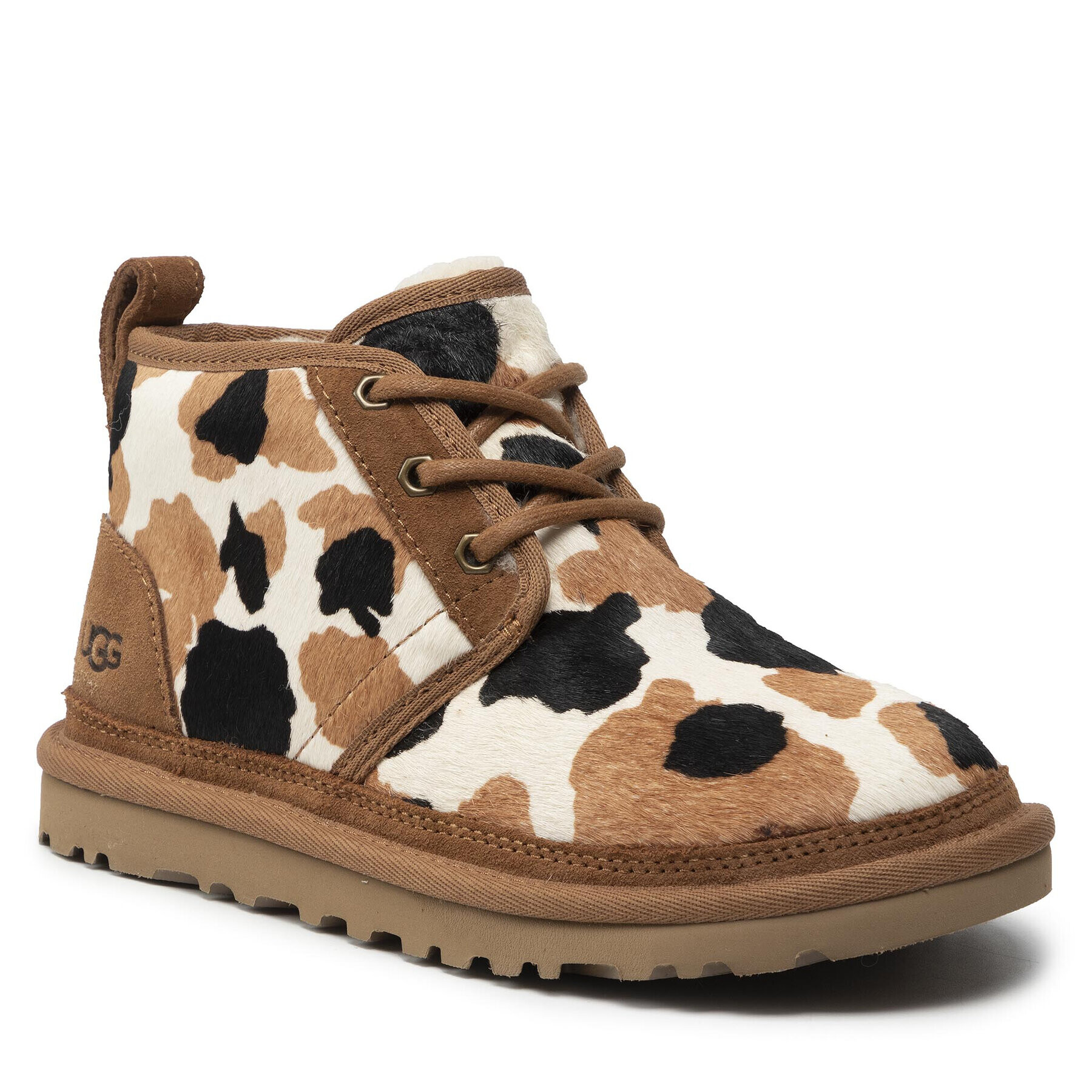 Ugg Боти W Neumel Cow Print 1122152 Кафяв - Pepit.bg