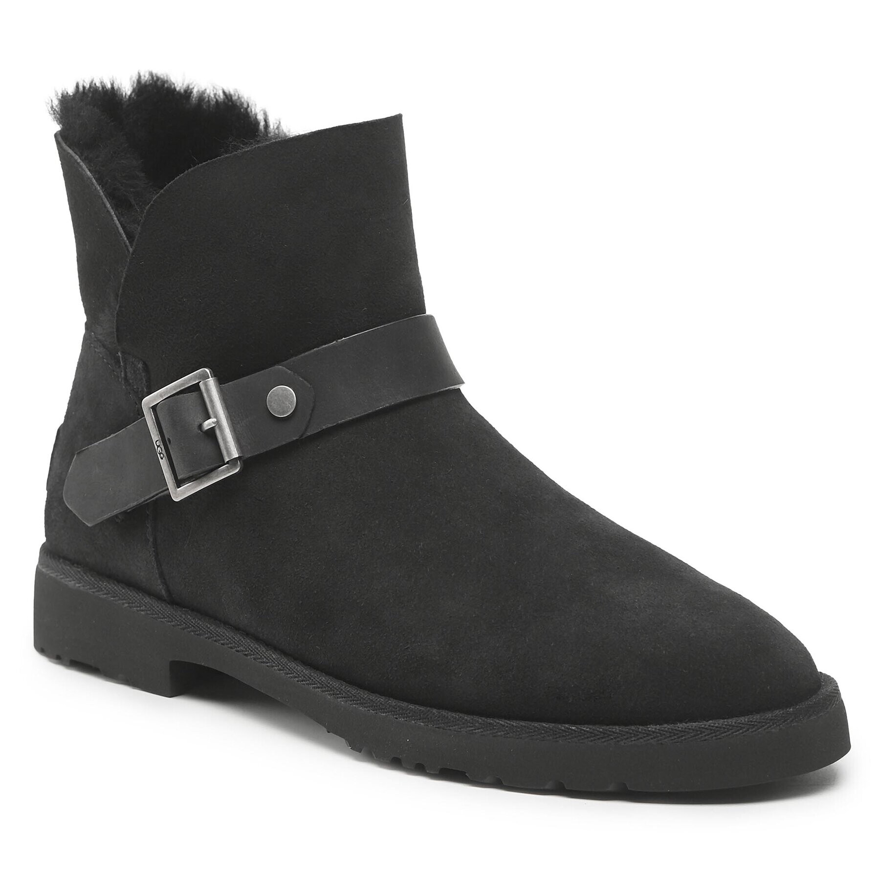 Ugg Боти W Romely Short Buckle 1132993 Черен - Pepit.bg
