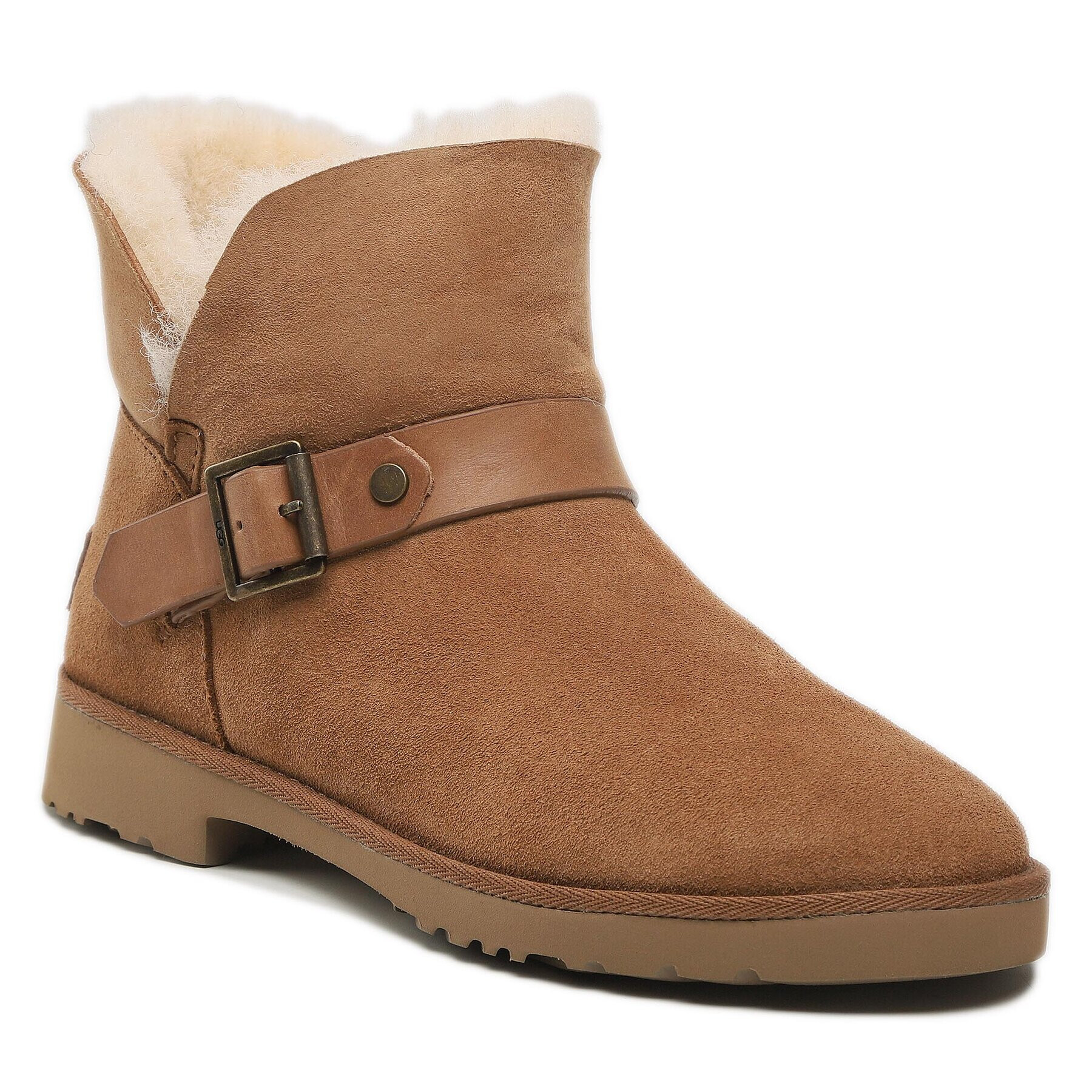 Ugg Боти W Romely Short Buckle 1132993 Кафяв - Pepit.bg