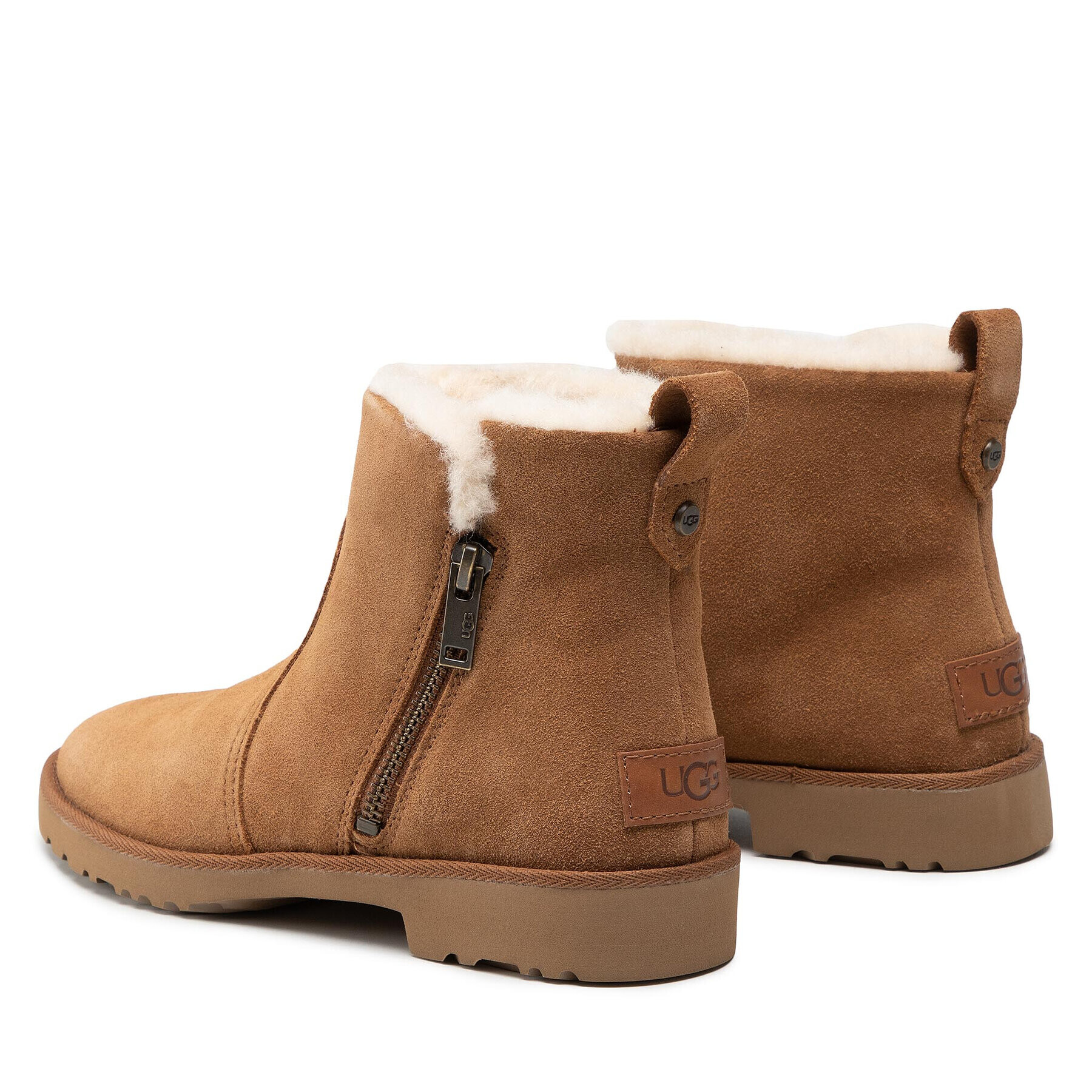 Ugg Боти W Romely Zip 1123850 Кафяв - Pepit.bg