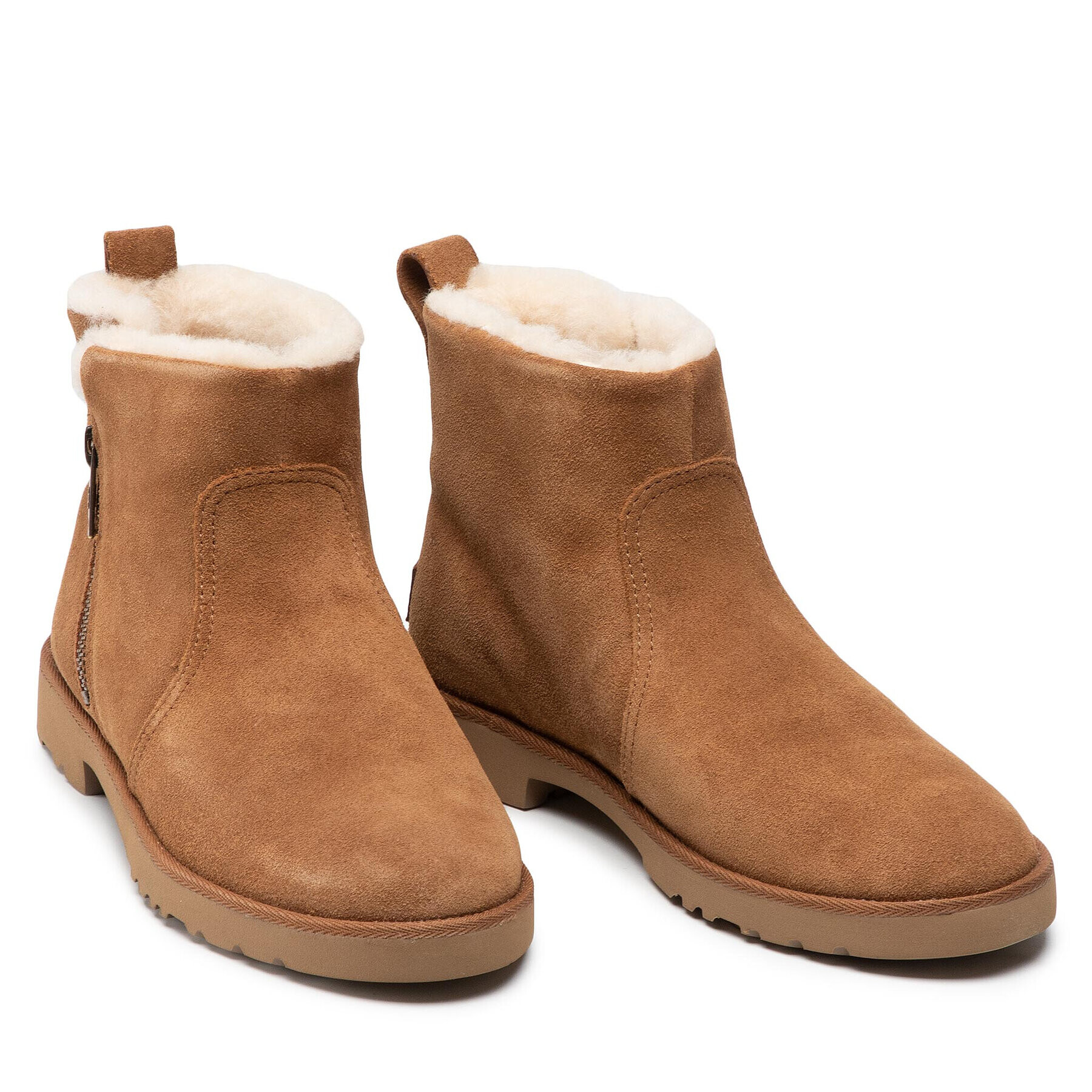 Ugg Боти W Romely Zip 1123850 Кафяв - Pepit.bg