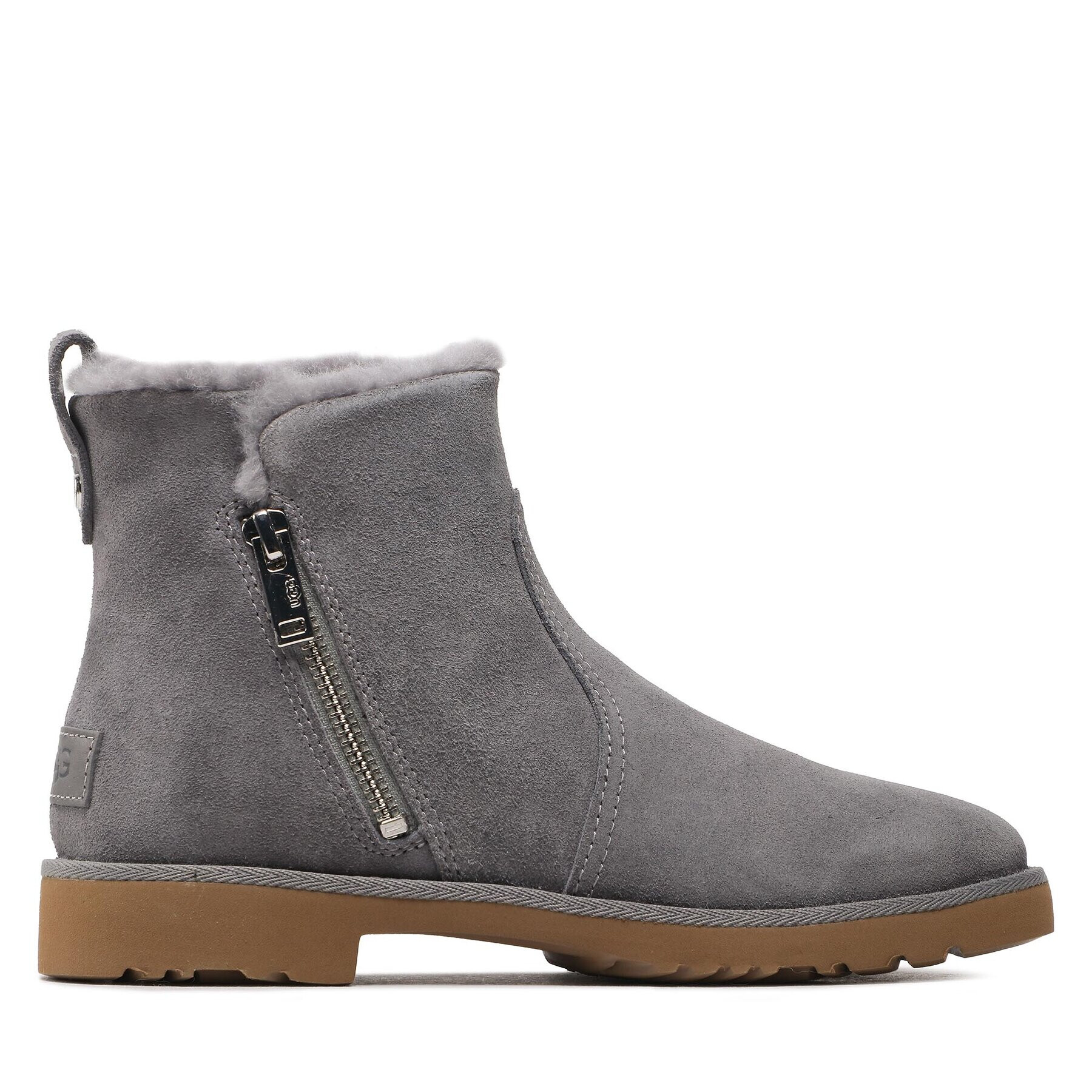 Ugg Боти W Romely Zip 1123850 Сив - Pepit.bg