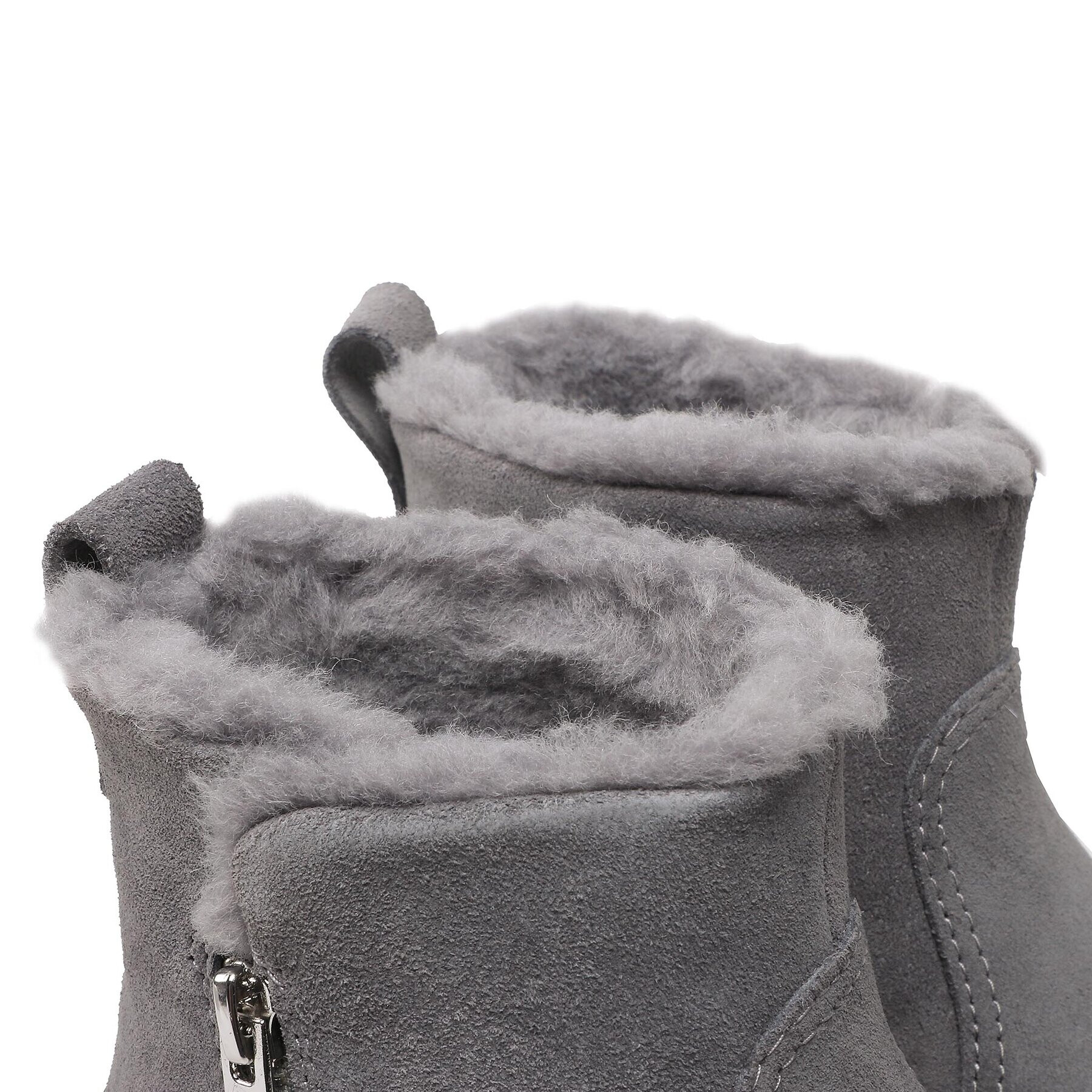 Ugg Боти W Romely Zip 1123850 Сив - Pepit.bg