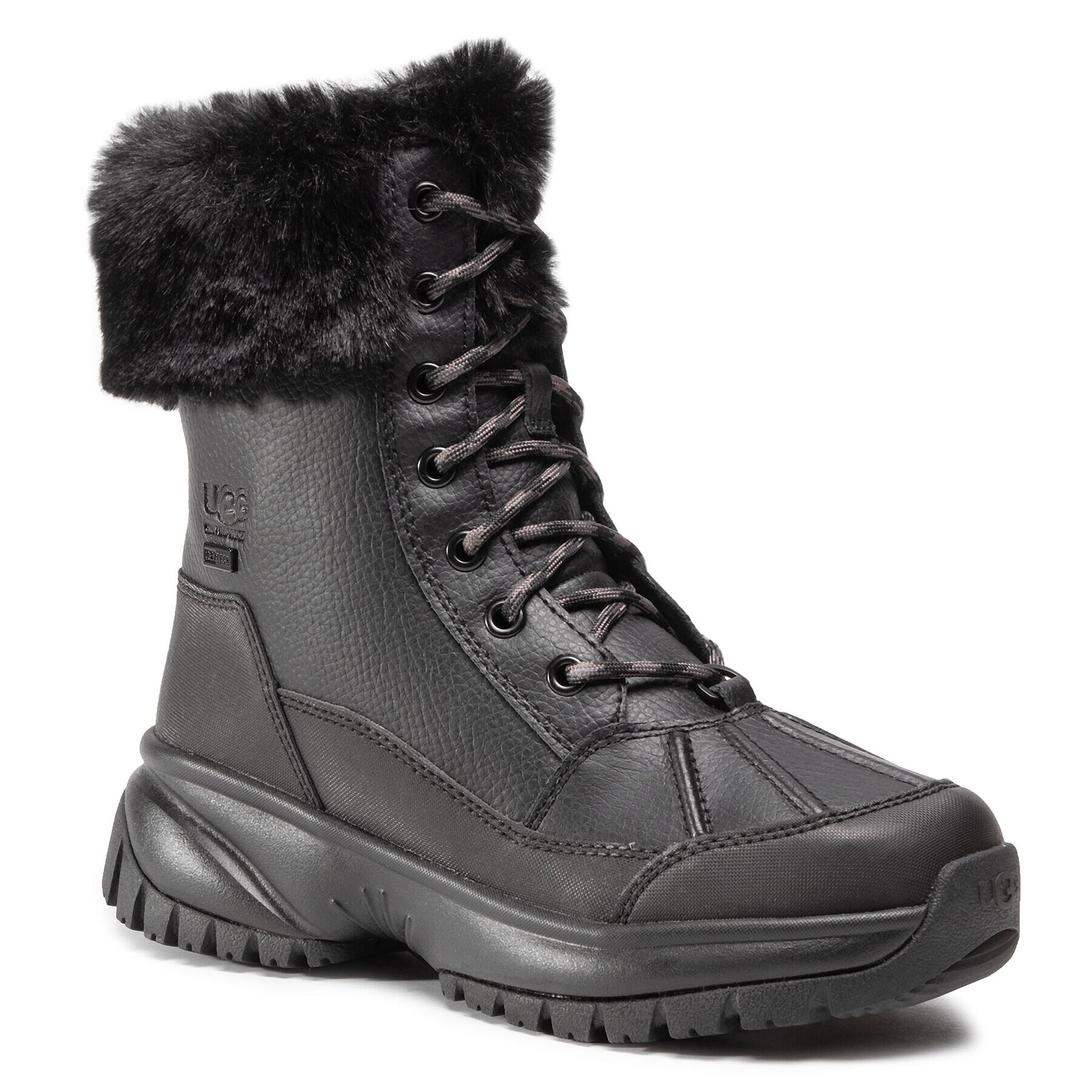 Ugg Боти W Yose Fluff 1112328 Черен - Pepit.bg