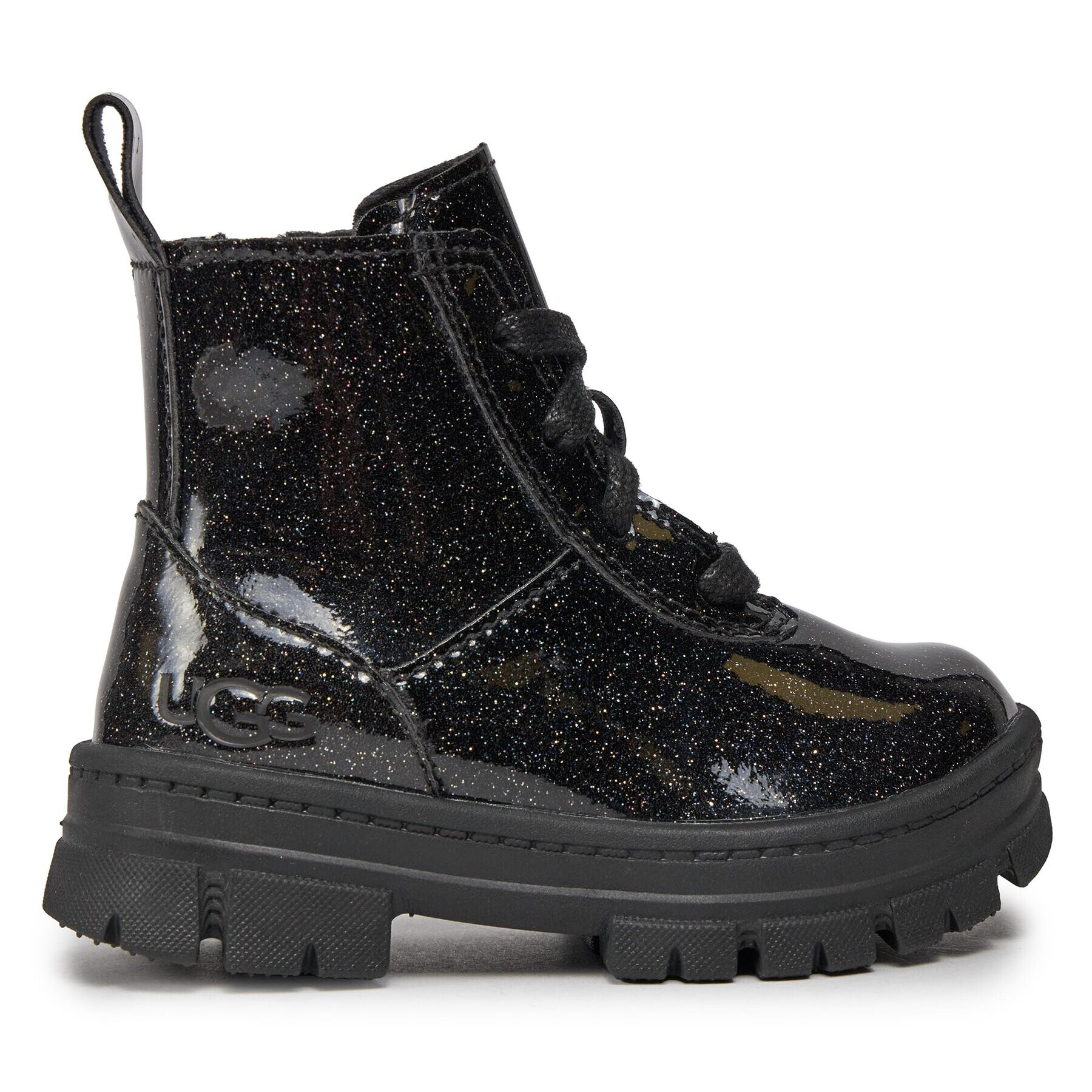 Ugg Ботуши T Ashton Lace Up Glitter 1151571T Черен - Pepit.bg