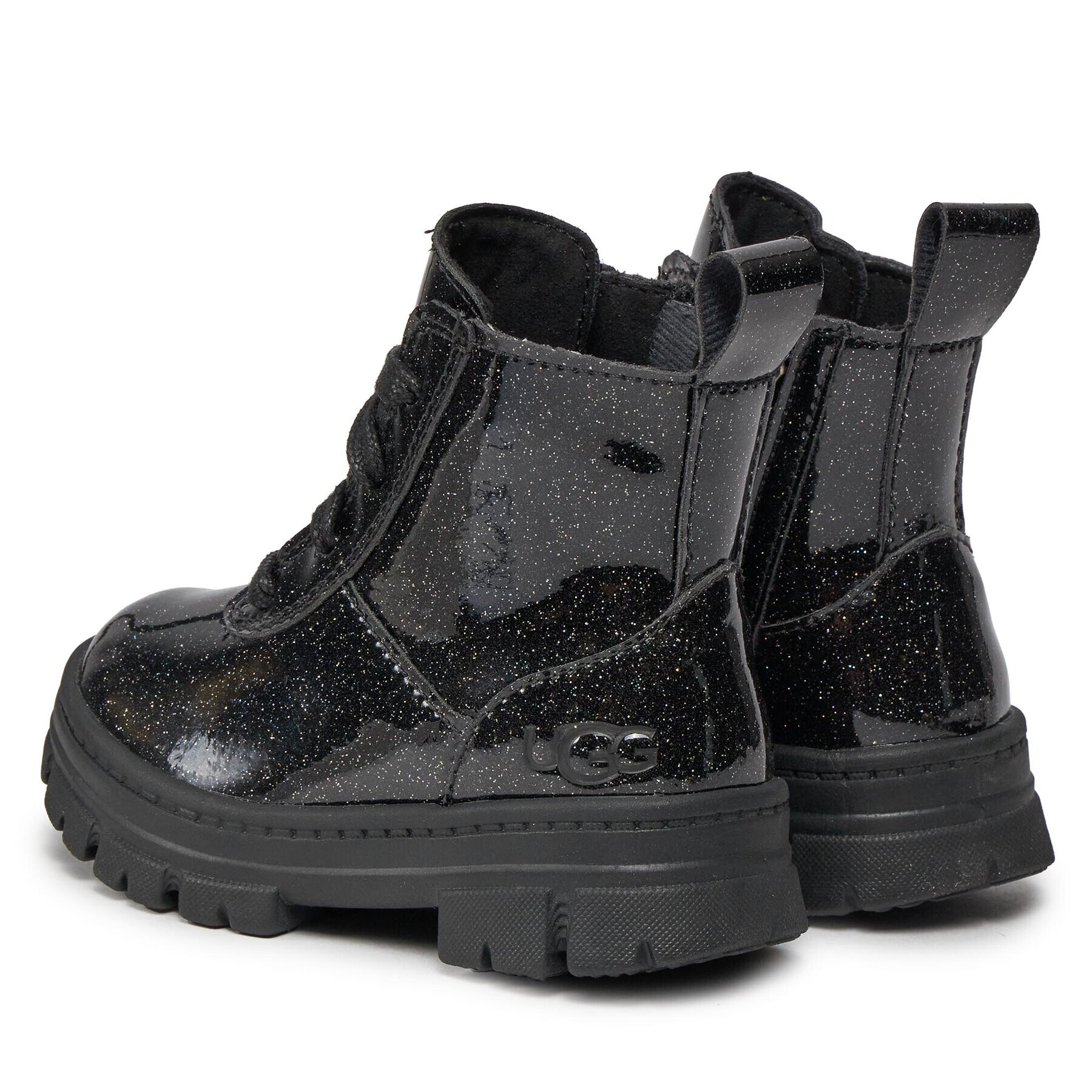 Ugg Ботуши T Ashton Lace Up Glitter 1151571T Черен - Pepit.bg