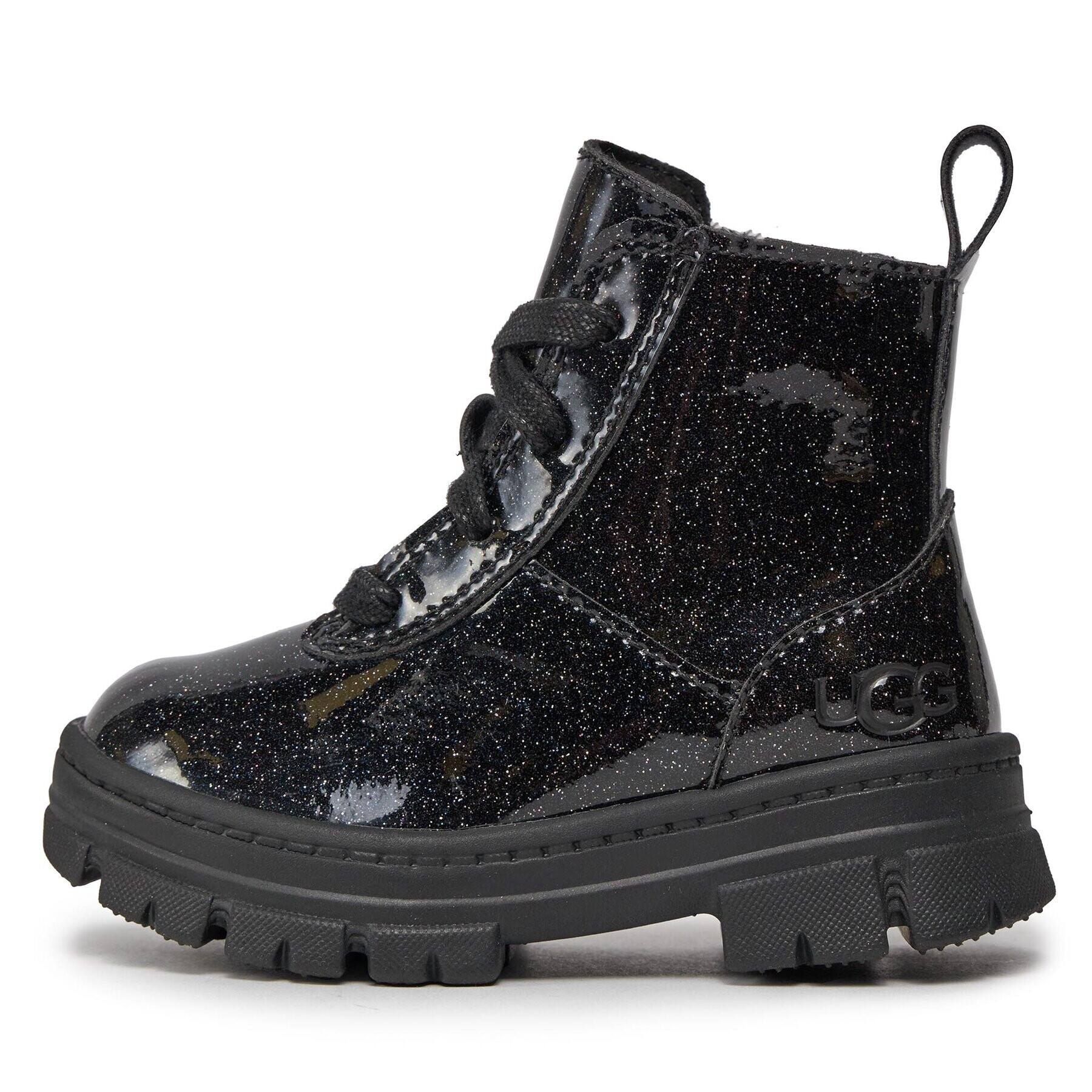 Ugg Ботуши T Ashton Lace Up Glitter 1151571T Черен - Pepit.bg