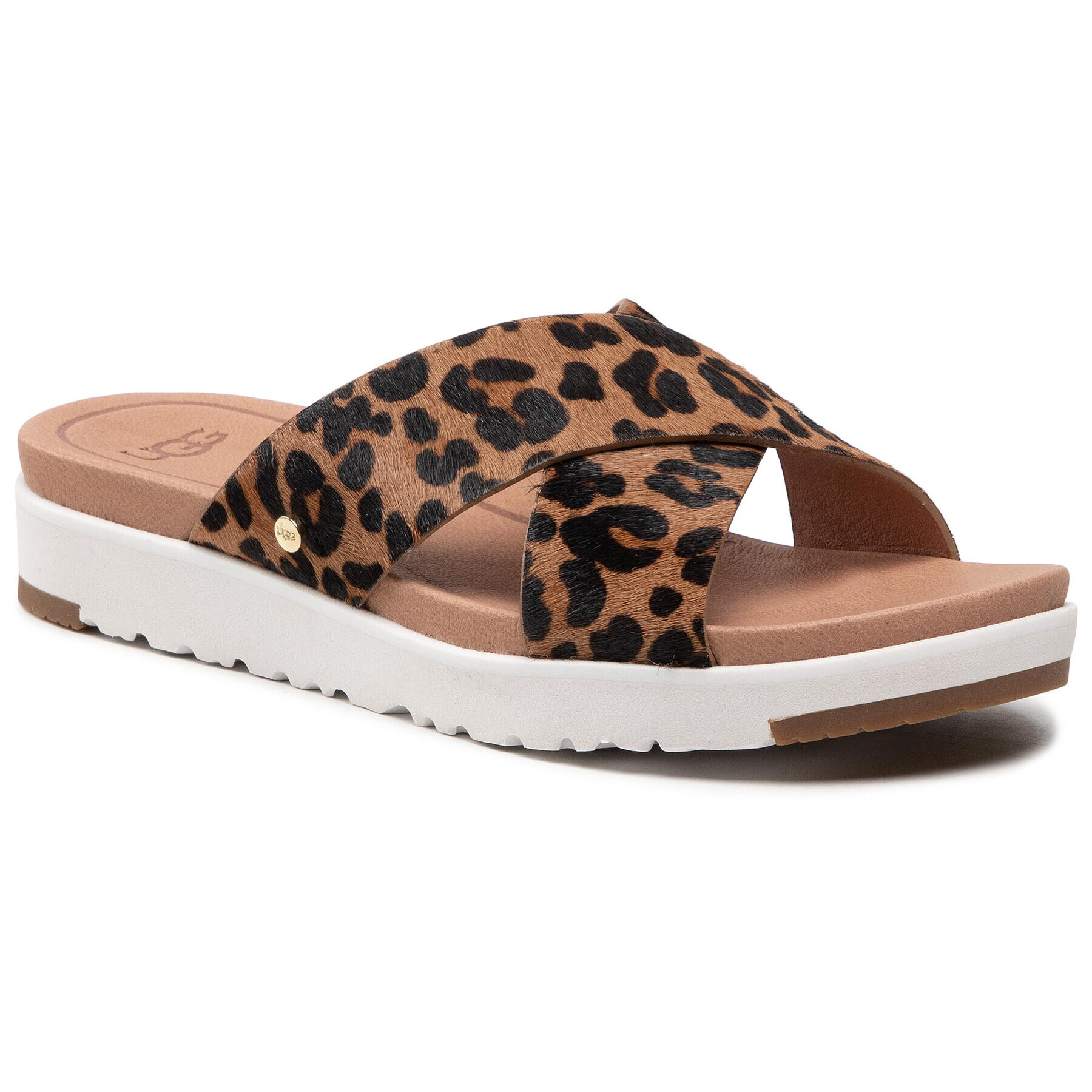 Ugg Чехли W Kari Leopard 1119736 Кафяв - Pepit.bg