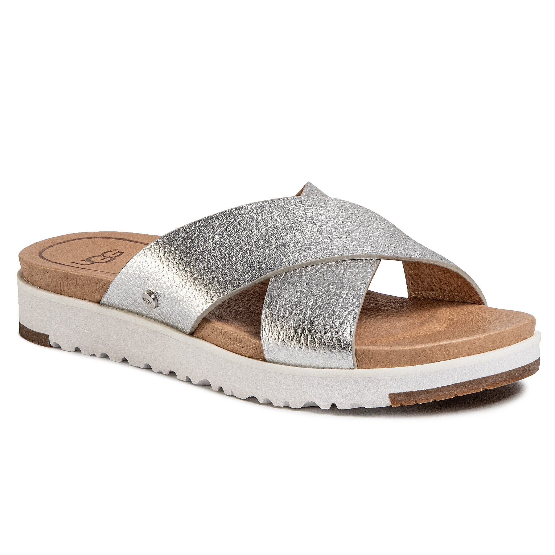 Ugg Чехли W Kari Metallic 1102911 Сребрист - Pepit.bg