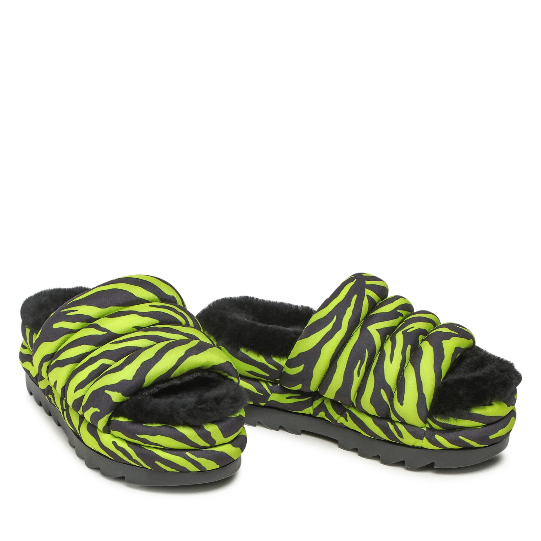 Ugg Чехли W Maxi Slide Tiger Print 1127075 Зелен - Pepit.bg