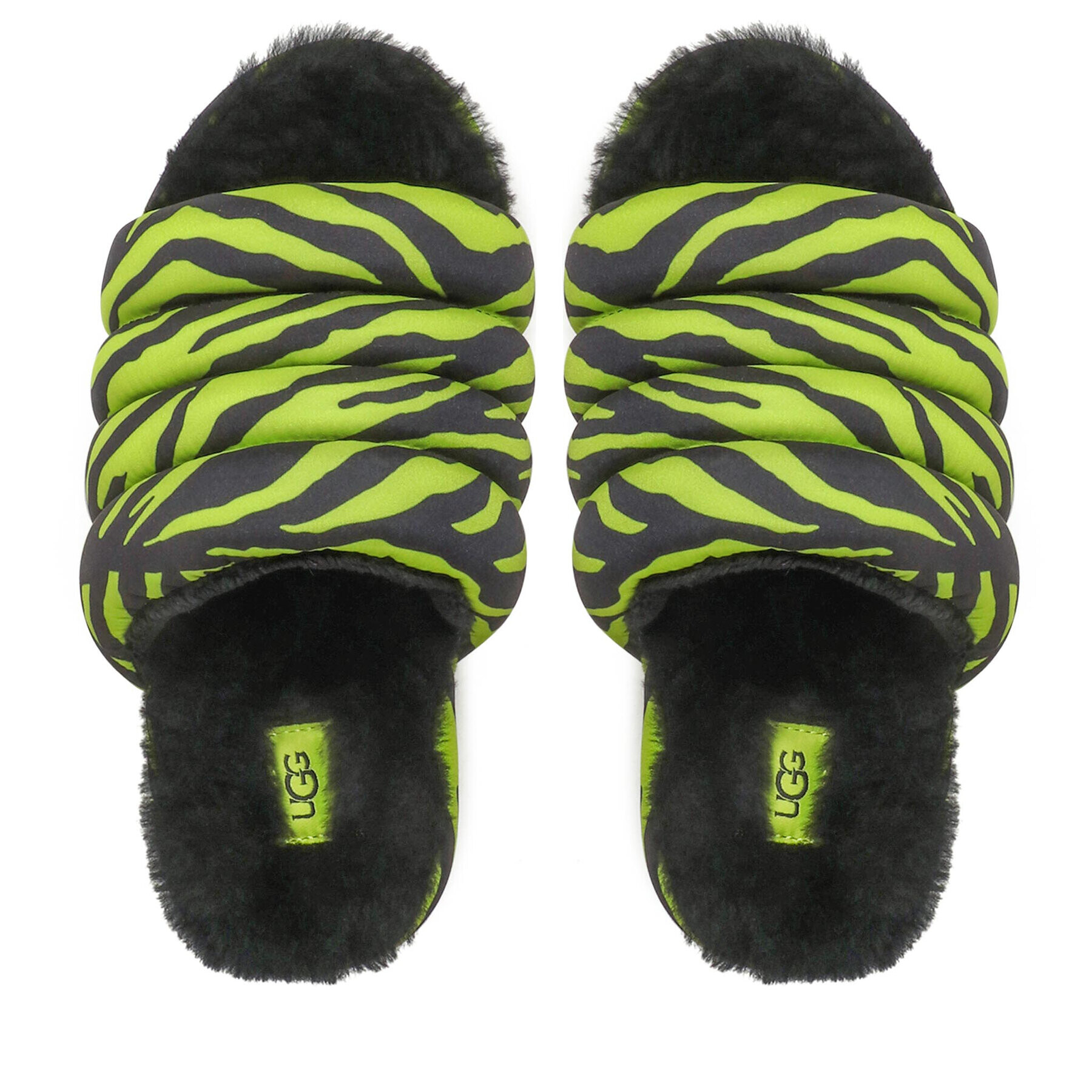 Ugg Чехли W Maxi Slide Tiger Print 1127075 Зелен - Pepit.bg