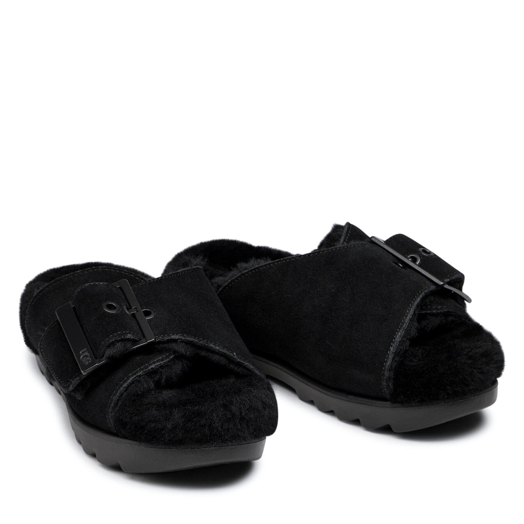 Ugg Чехли W Outslide Buckle 1125048 Черен - Pepit.bg