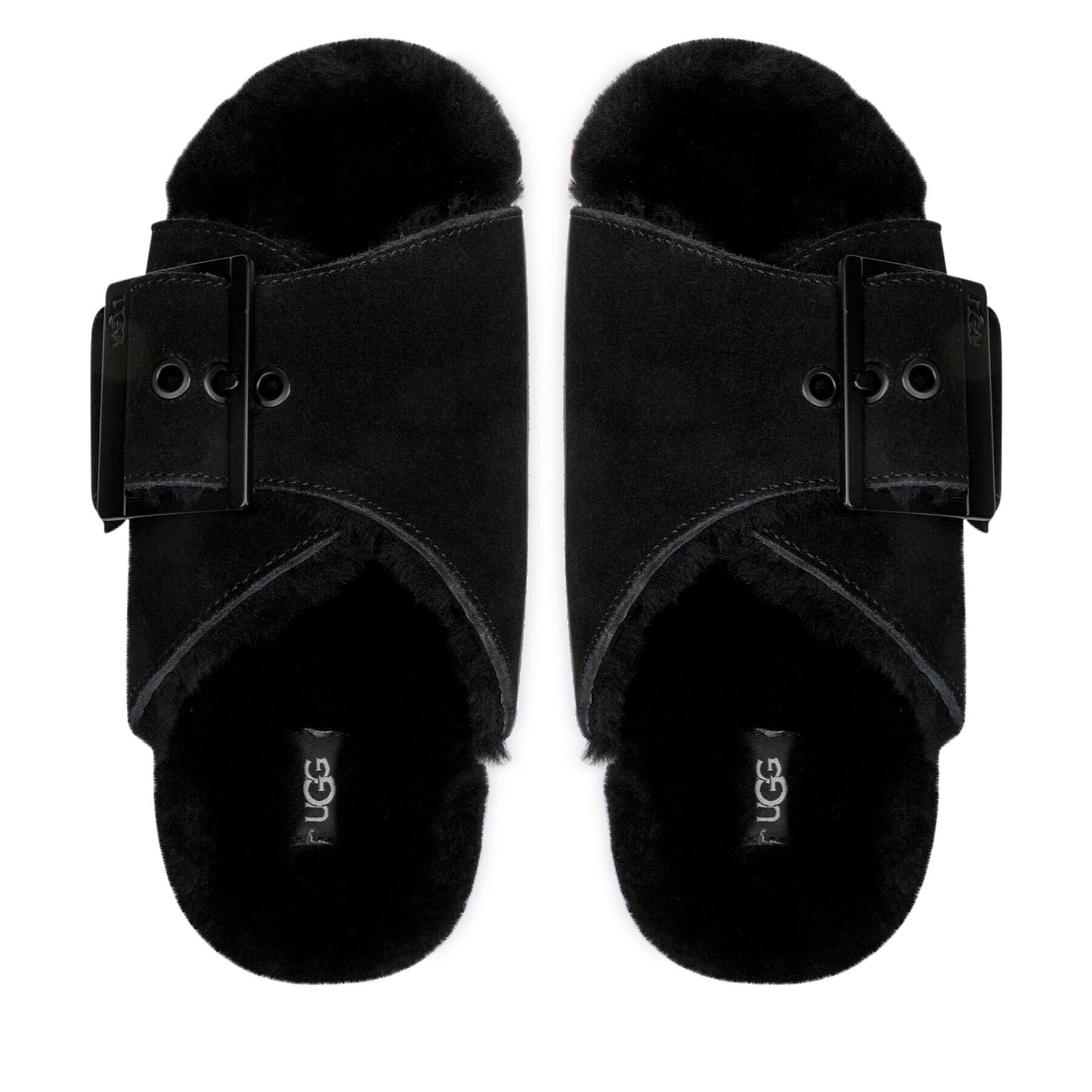 Ugg Чехли W Outslide Buckle 1125048 Черен - Pepit.bg