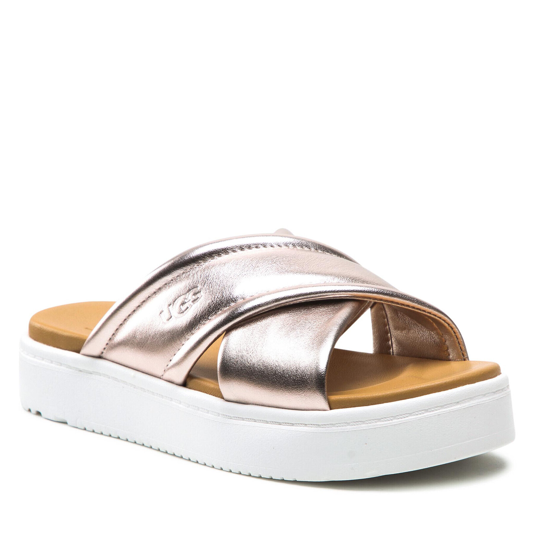 Ugg Чехли W Zayne Crossband 1124995 Златист - Pepit.bg