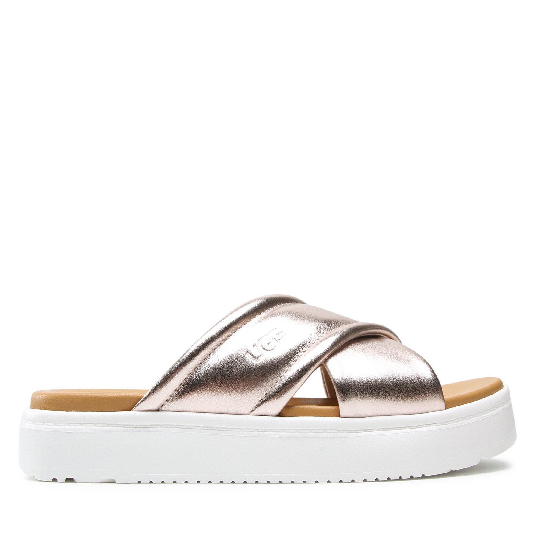 Ugg Чехли W Zayne Crossband 1124995 Златист - Pepit.bg