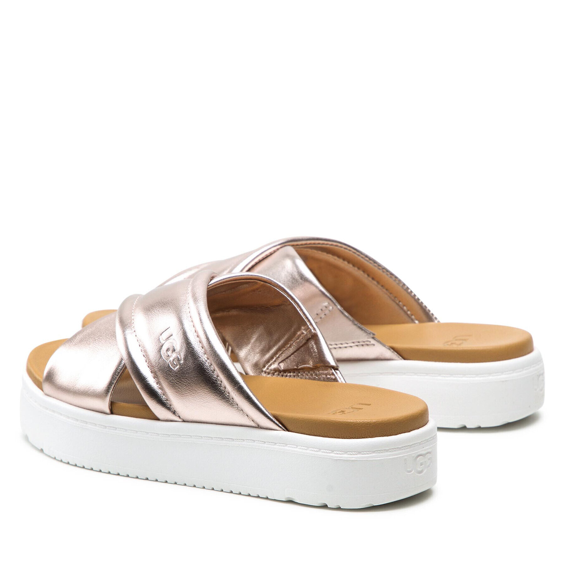 Ugg Чехли W Zayne Crossband 1124995 Златист - Pepit.bg