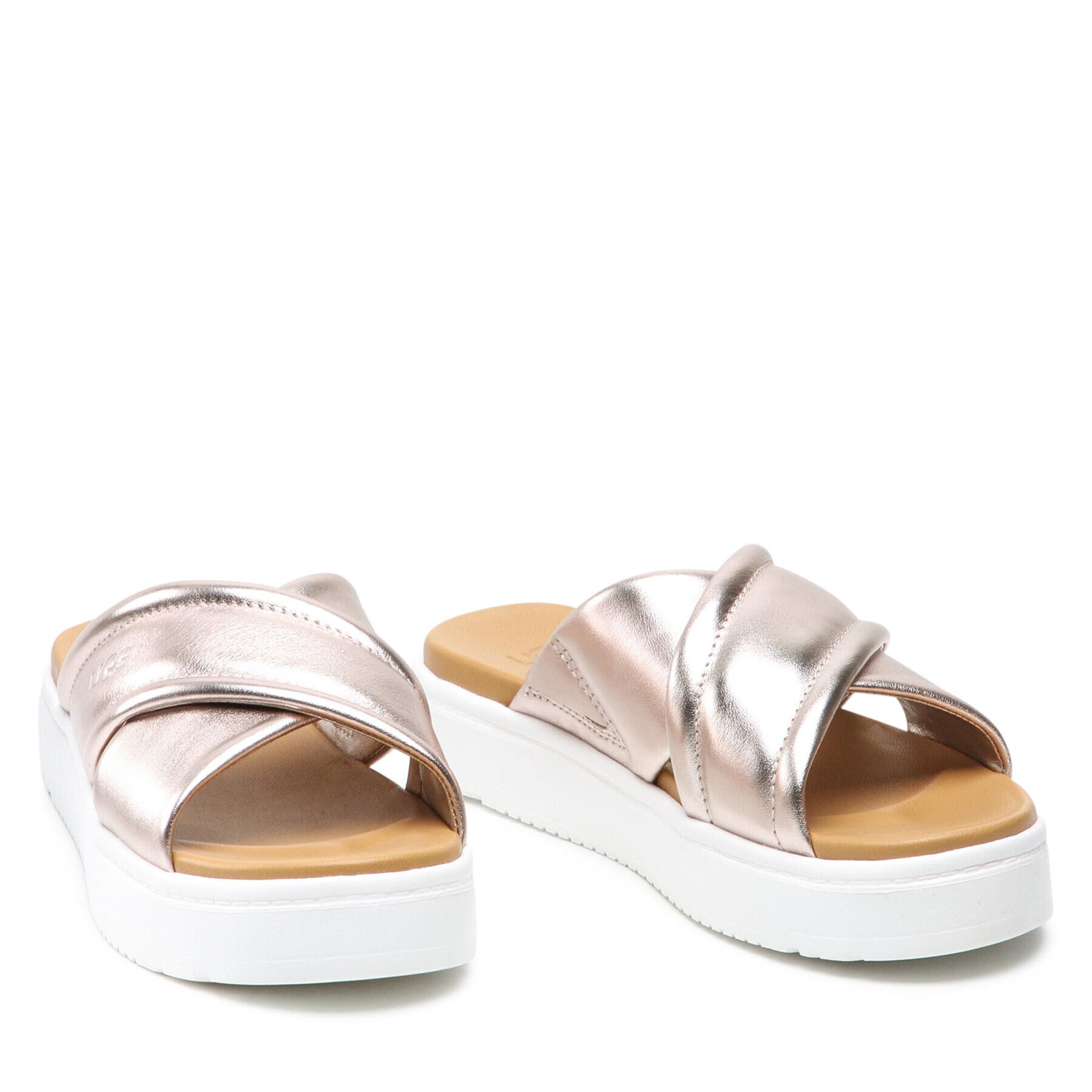 Ugg Чехли W Zayne Crossband 1124995 Златист - Pepit.bg