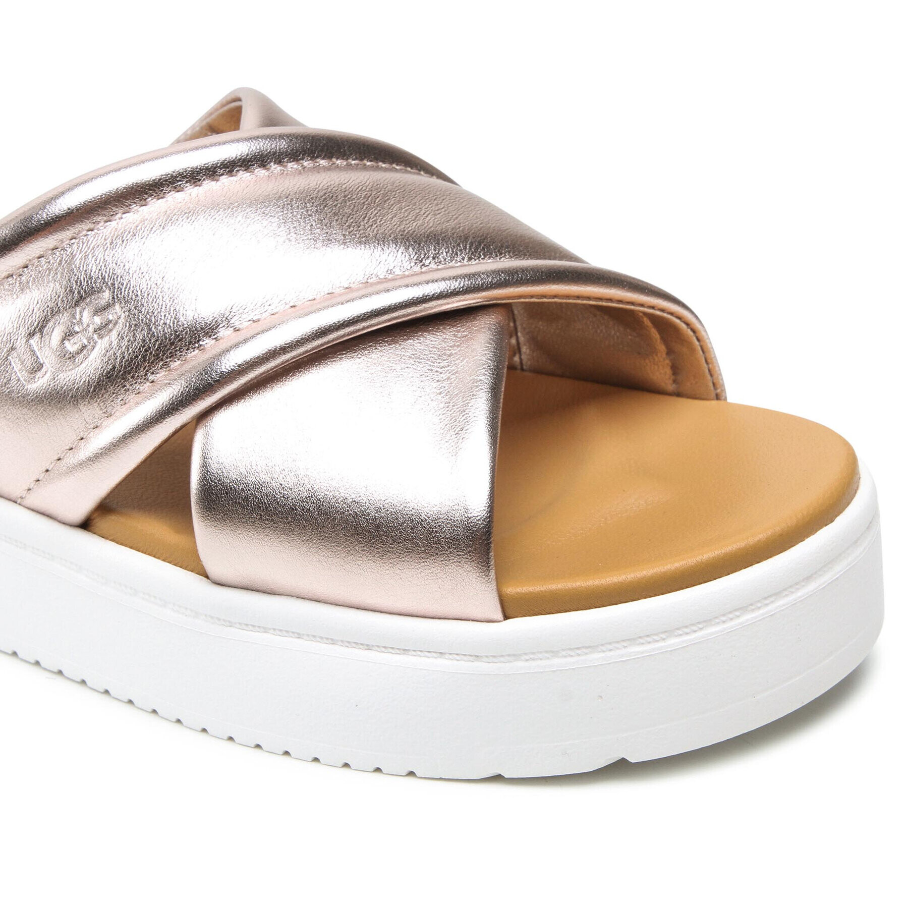 Ugg Чехли W Zayne Crossband 1124995 Златист - Pepit.bg