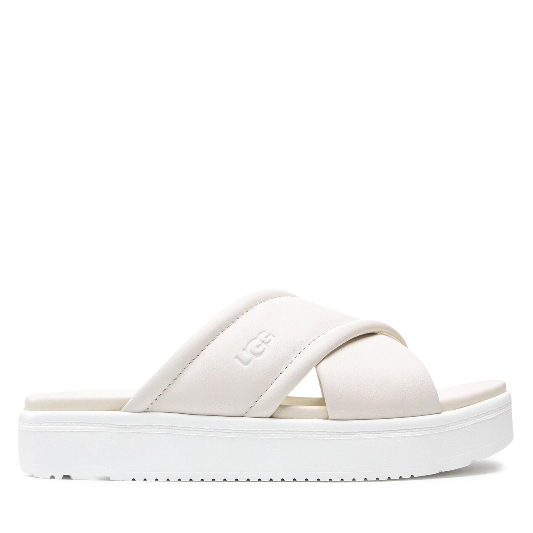Ugg Чехли W Zayne Crossband 1128635 Бял - Pepit.bg