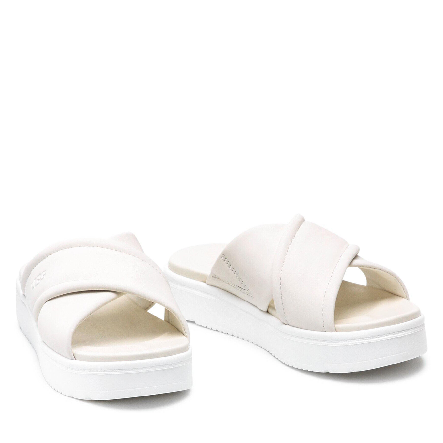 Ugg Чехли W Zayne Crossband 1128635 Бял - Pepit.bg