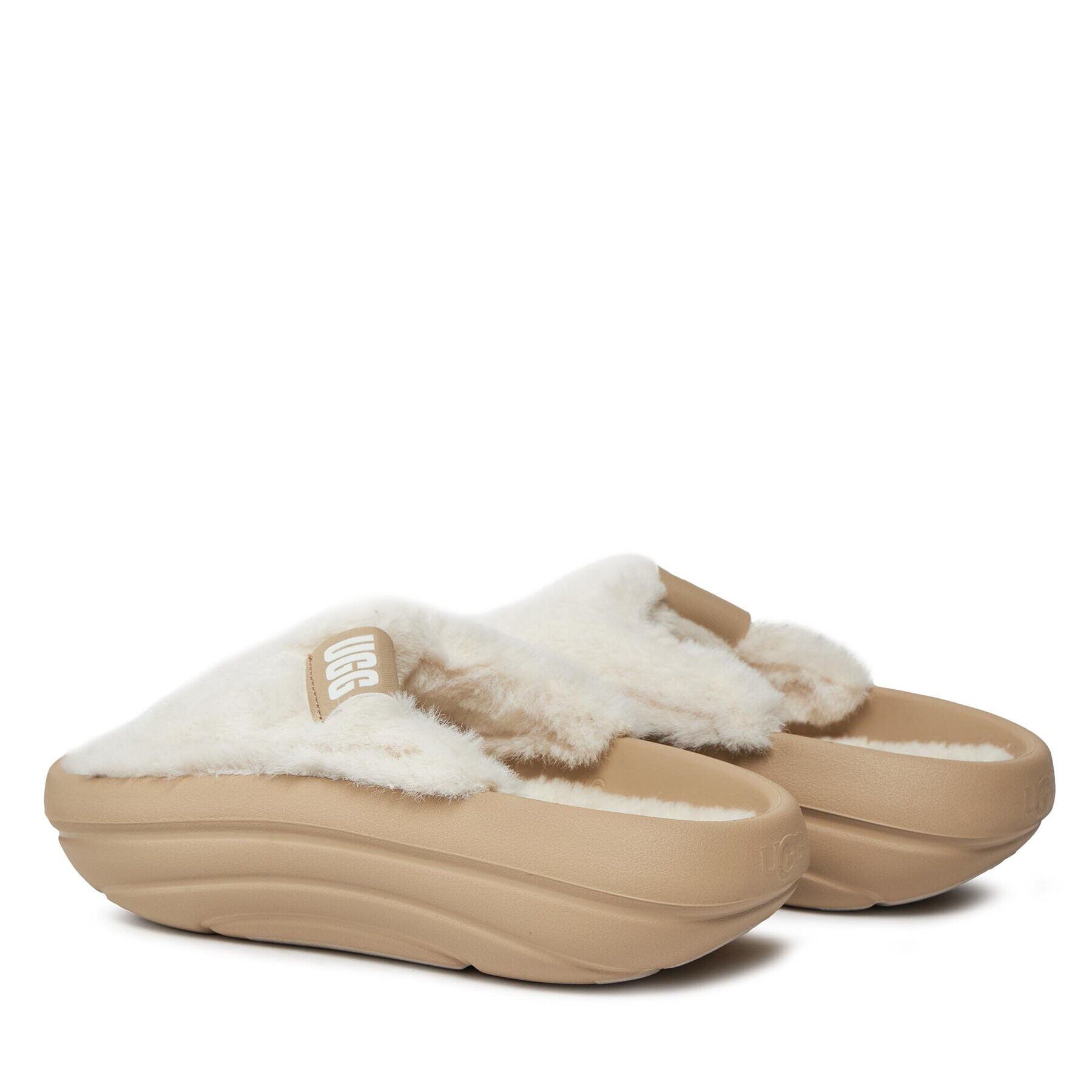 Ugg Чехли W Foamo plush Slide 1143849 Бял - Pepit.bg