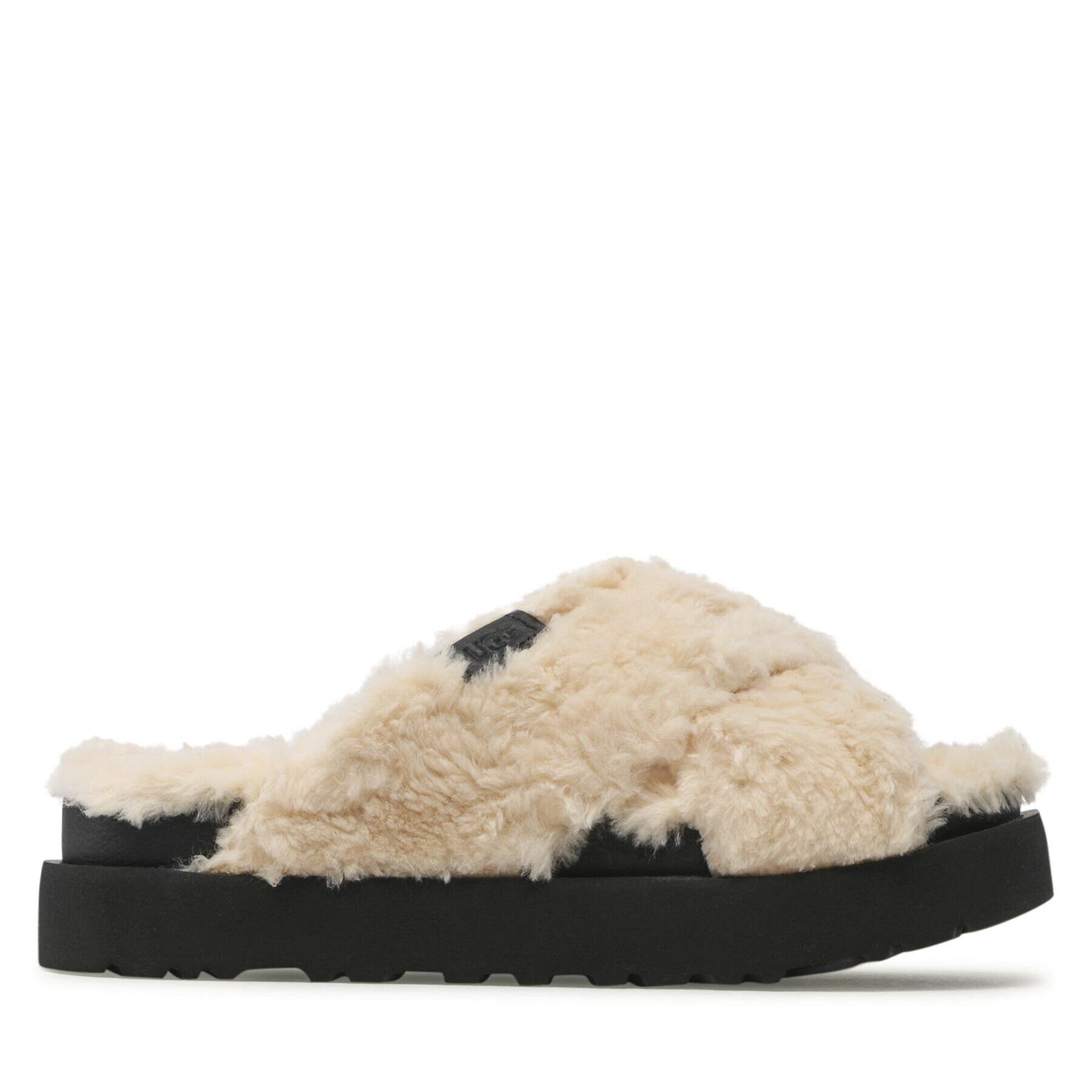 Ugg Чехли W Fuzz Sugar Cross Slide 1135131 Бежов - Pepit.bg