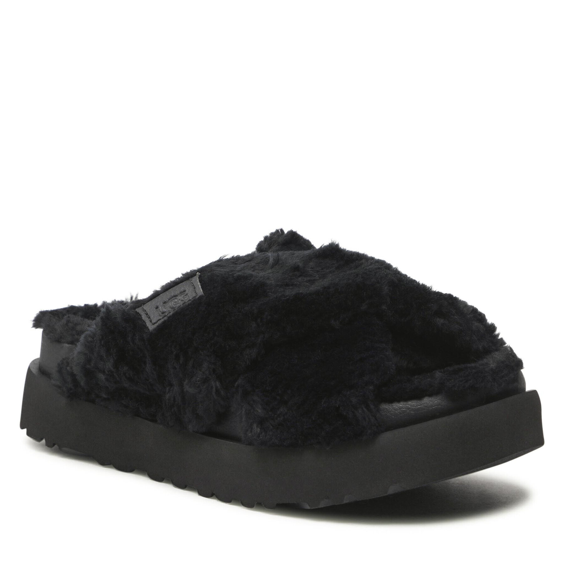 Ugg Чехли W Fuzz Sugar Cross Slide 1135131 Черен - Pepit.bg