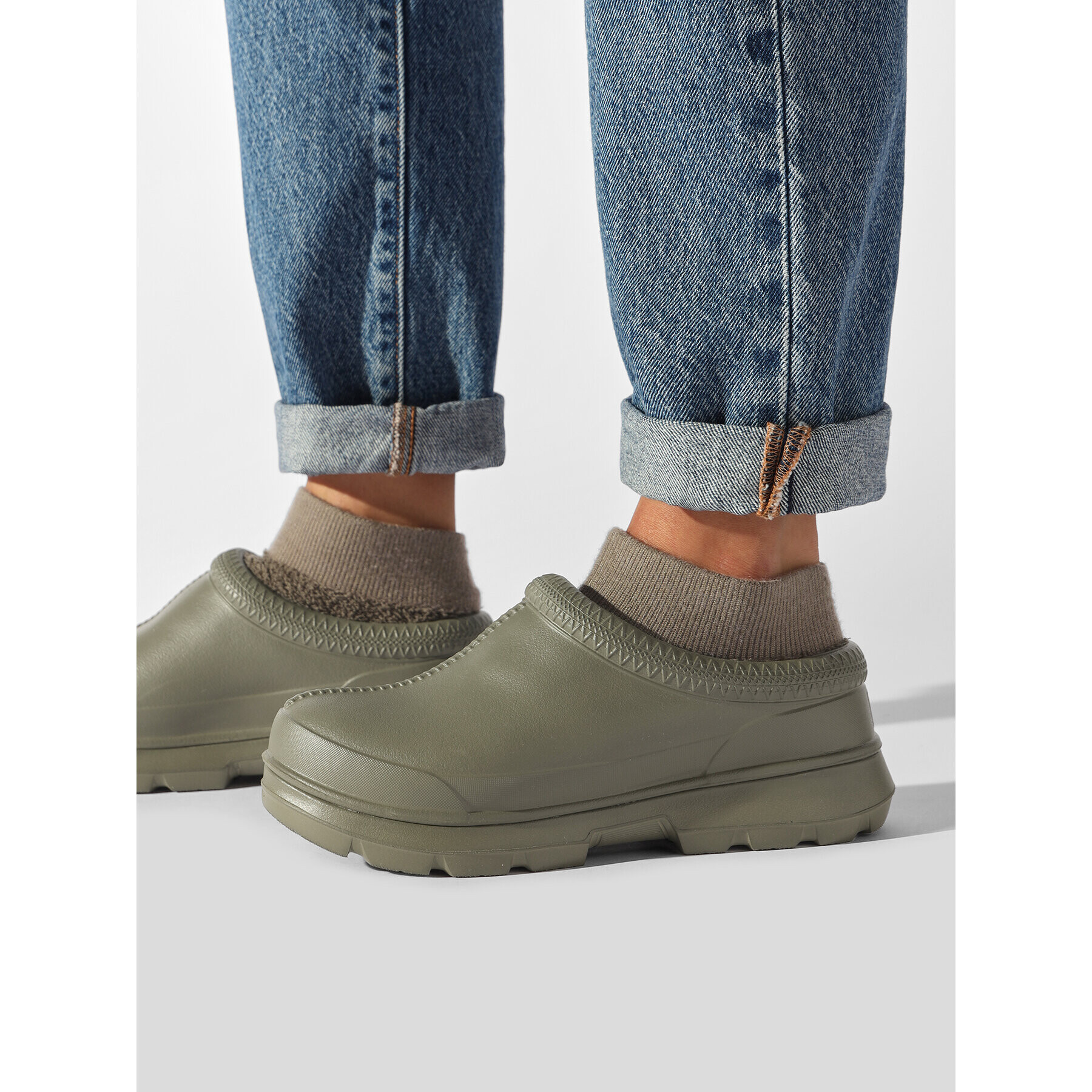 Ugg Чехли W Tasman X 1125730 Каки - Pepit.bg
