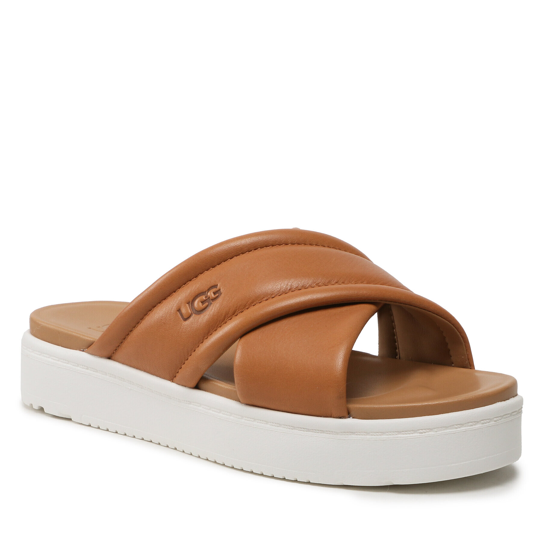 Ugg Чехли W Zayne Crossband 1128635 Кафяв - Pepit.bg