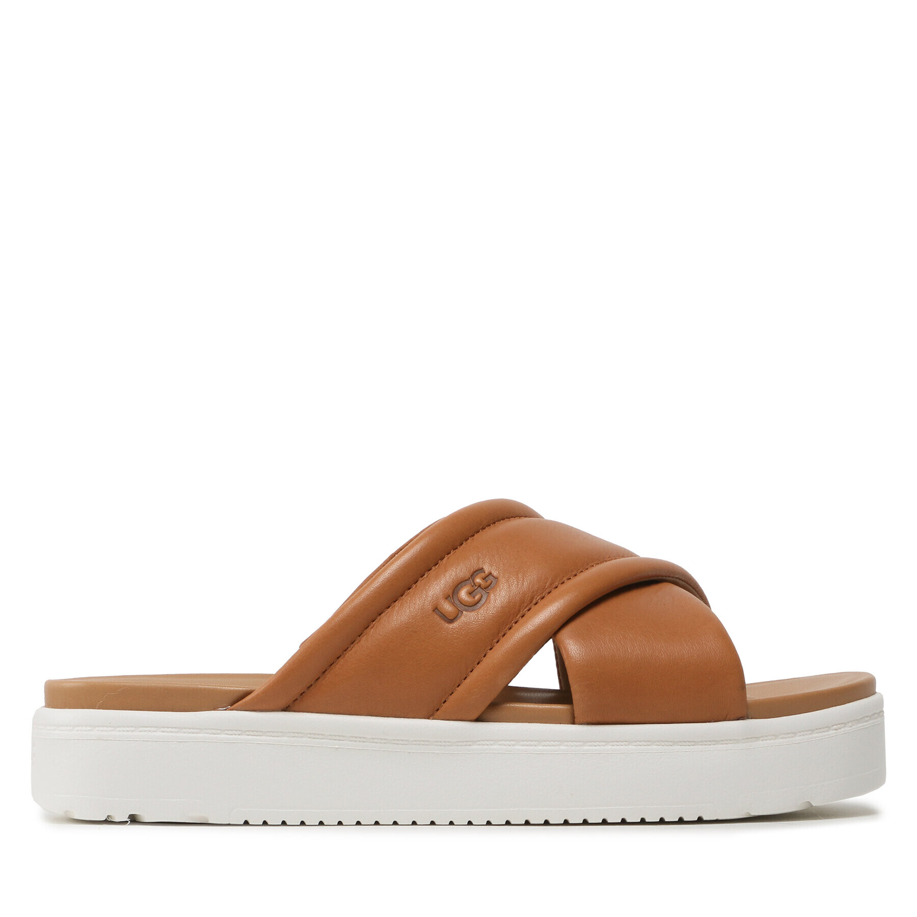 Ugg Чехли W Zayne Crossband 1128635 Кафяв - Pepit.bg