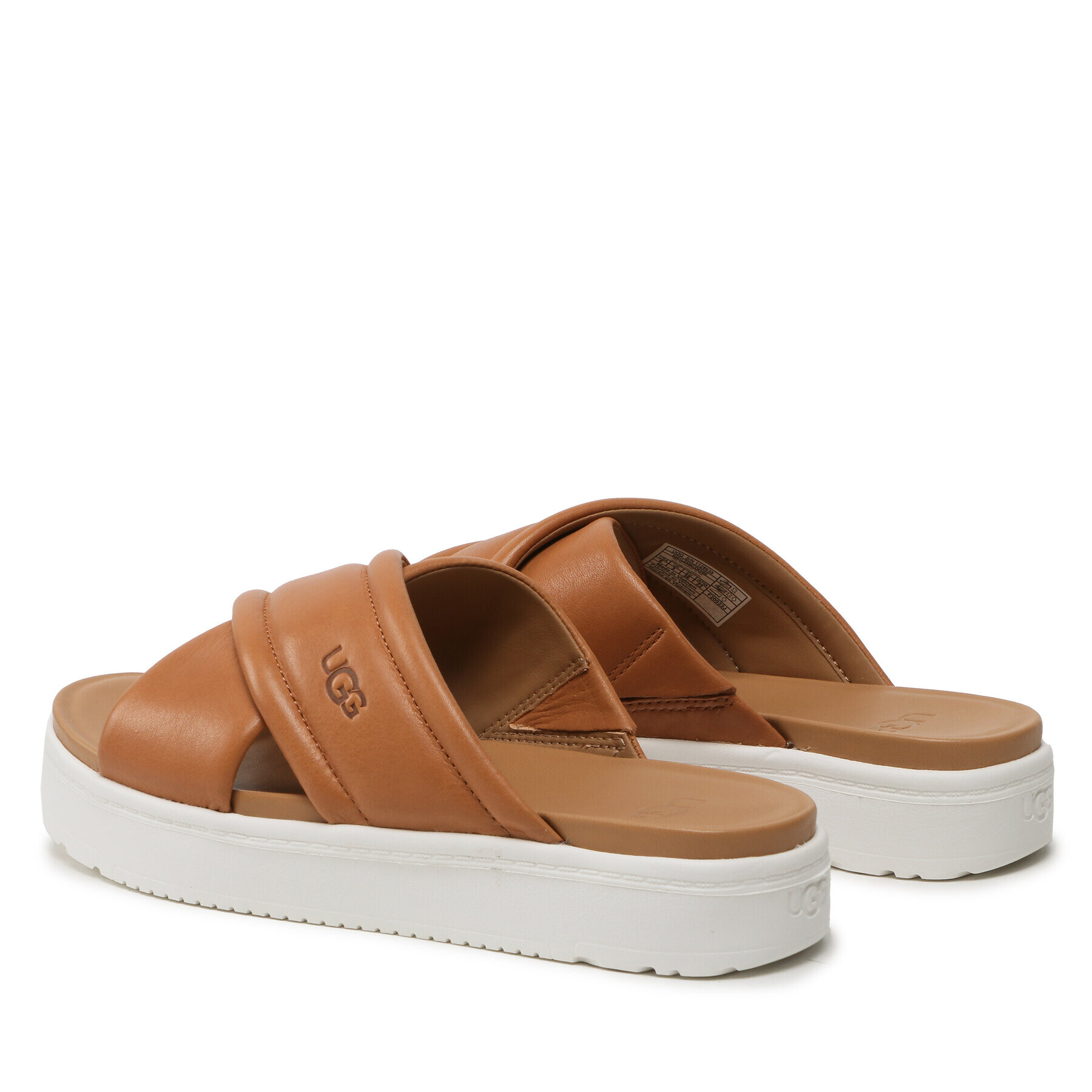 Ugg Чехли W Zayne Crossband 1128635 Кафяв - Pepit.bg